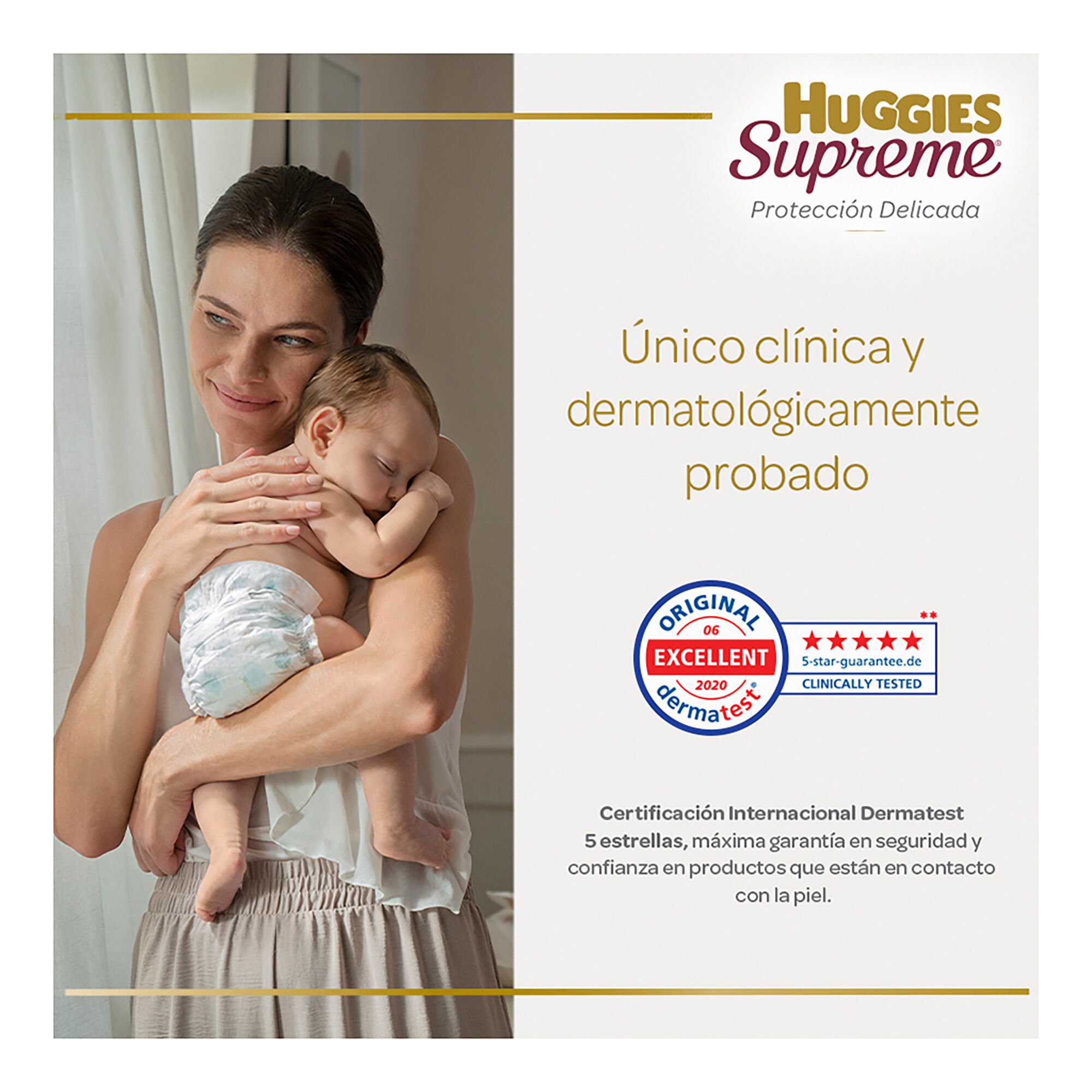 Pañal Supreme T 2 Unisex Huggies 36.0 Pza