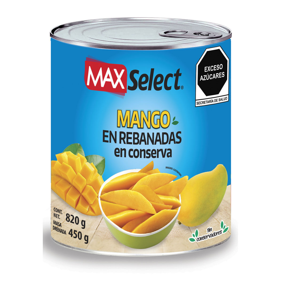 Mango En Rebanadas Max Select 820.0 Gr