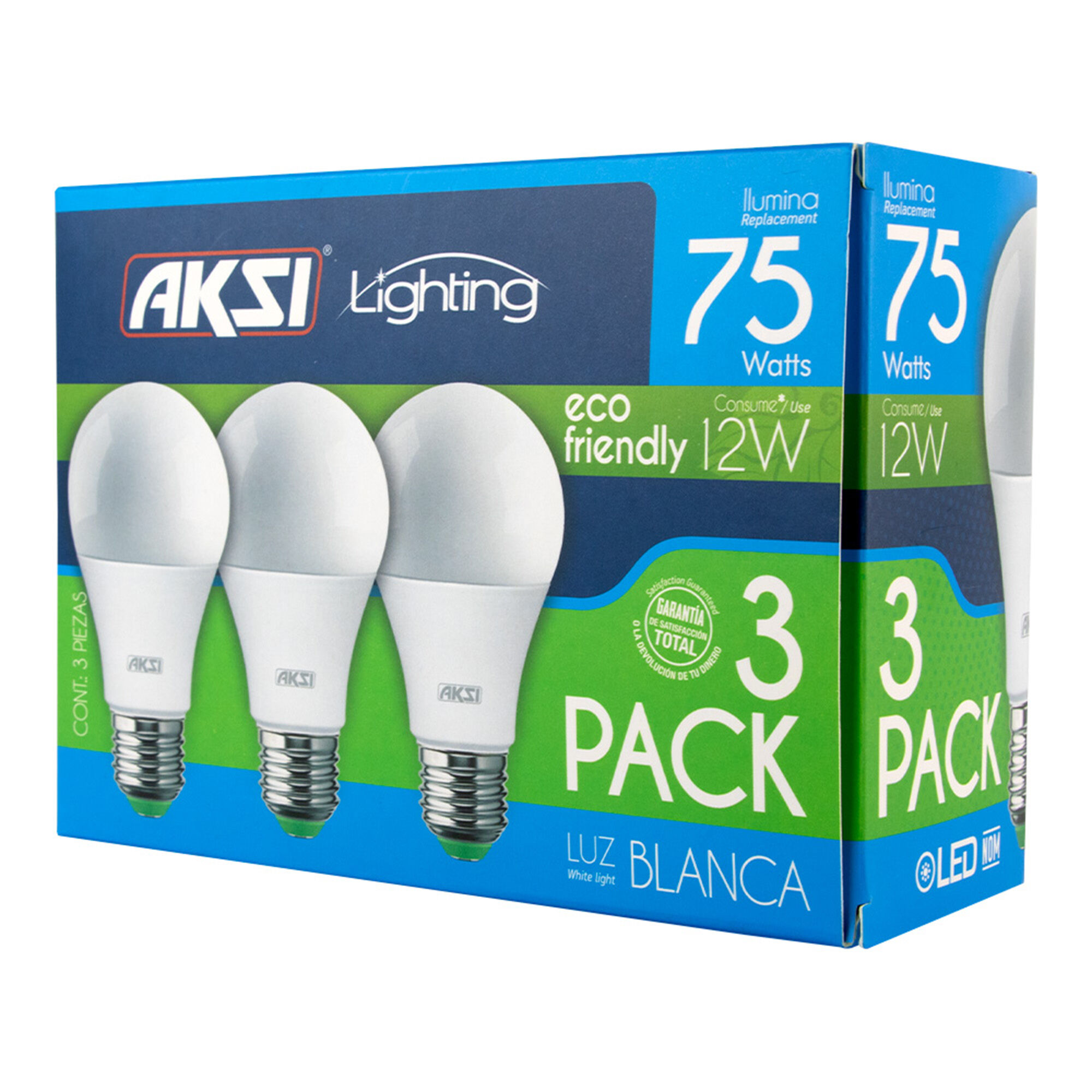 Foco Led Luz Blanca 9w Aksi 4.0 Pack