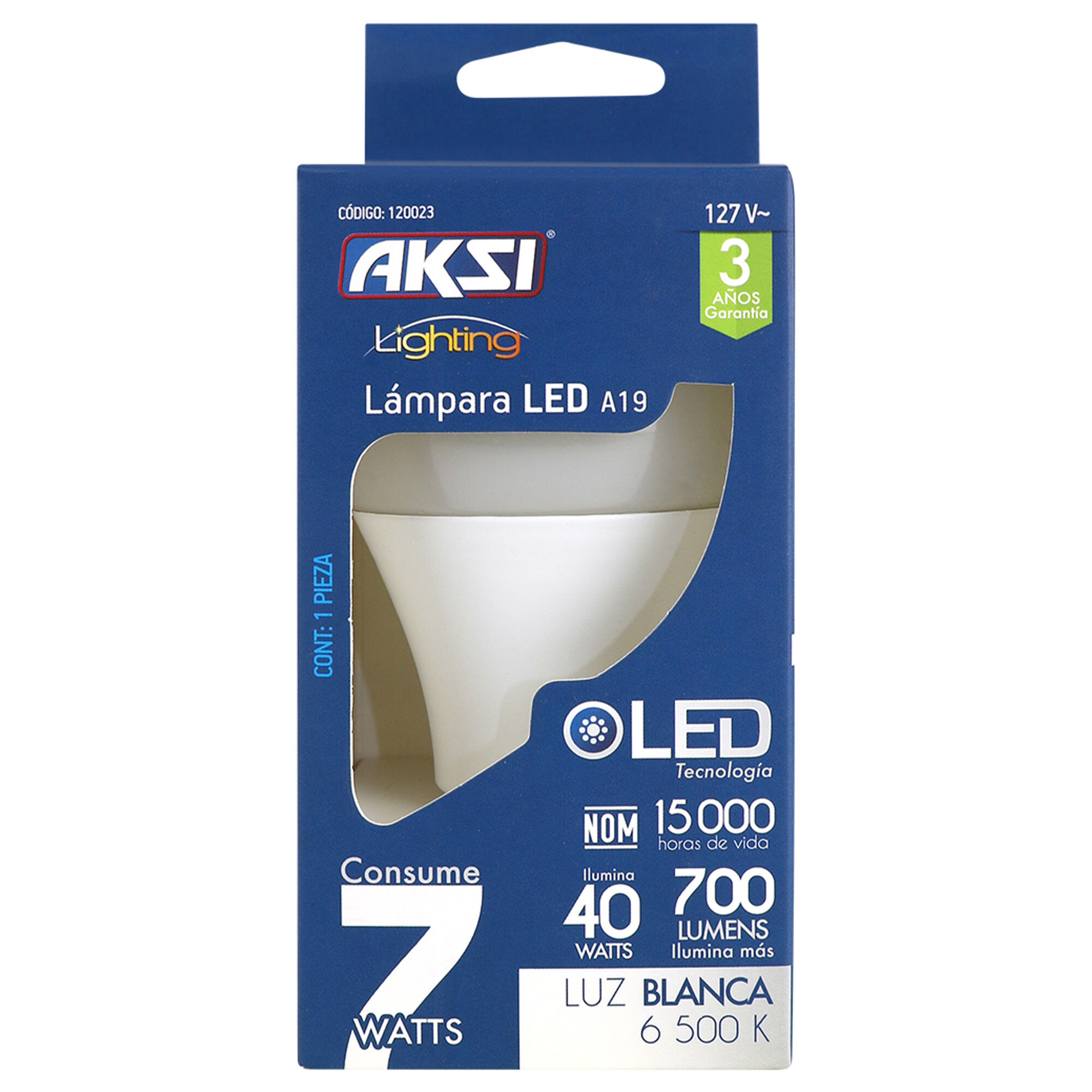 Foco Led Luz Blanca 5w Aksi 1.0 Pza