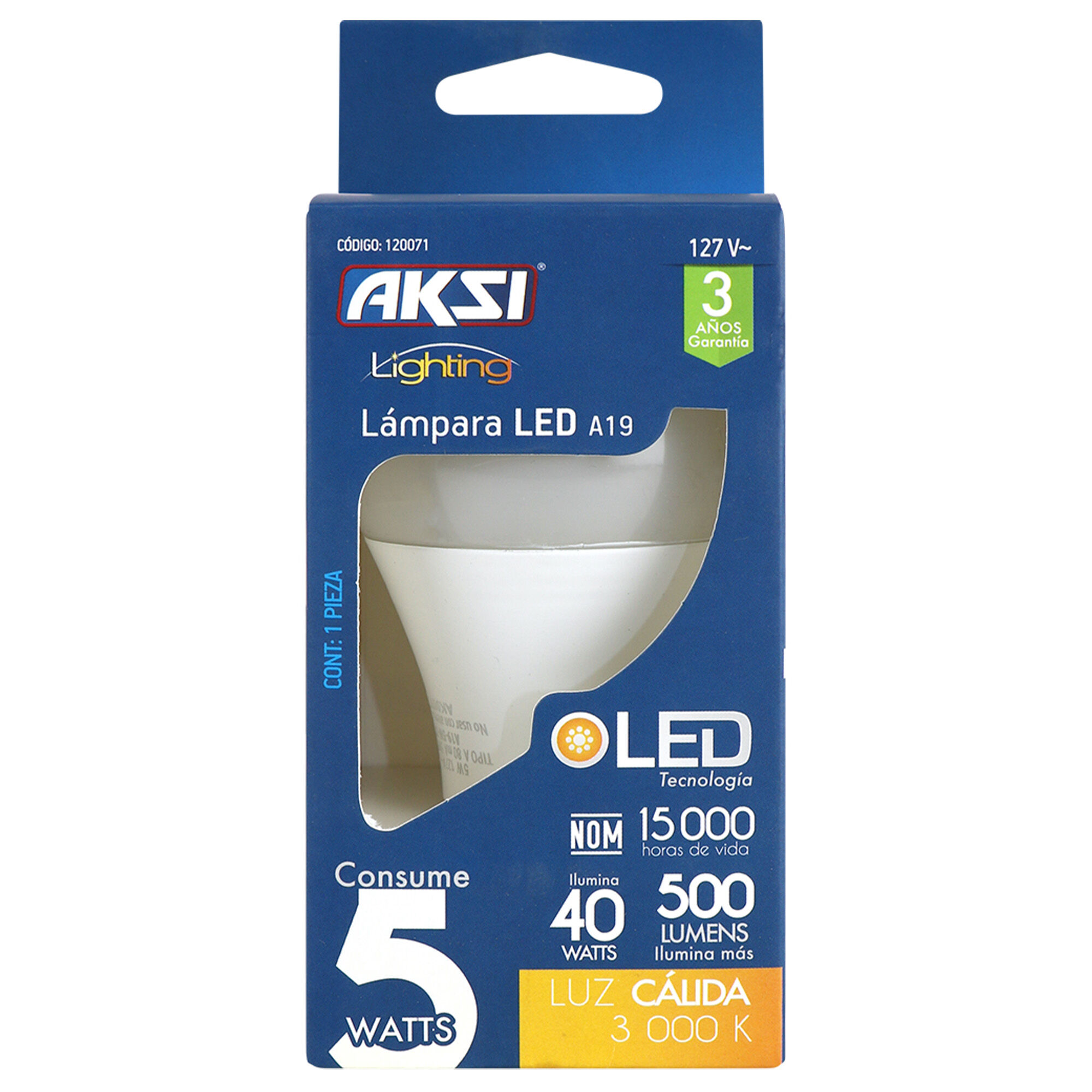 Foco Led Luz Blanca 15w Aksi 1.0 Pza