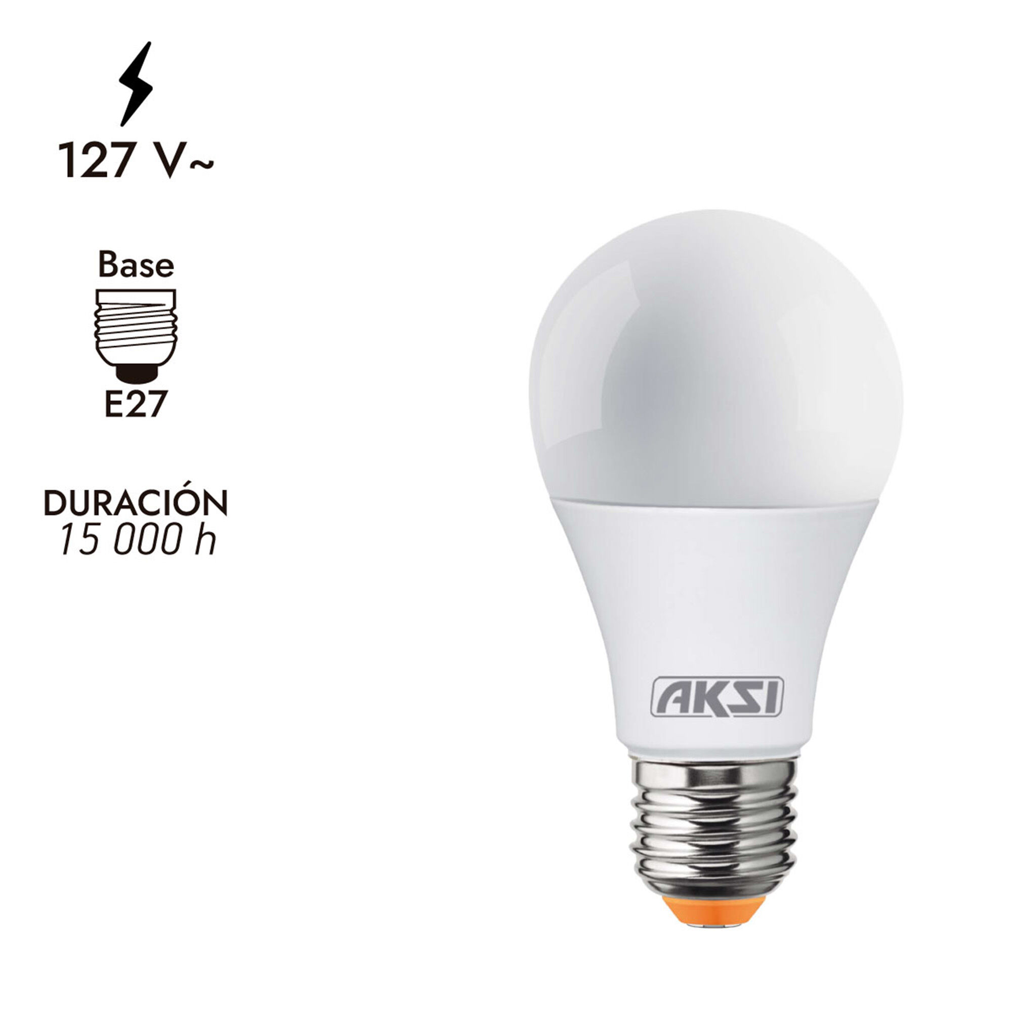 Foco Led Luz Calida 9w Aksi 1.0 Pza