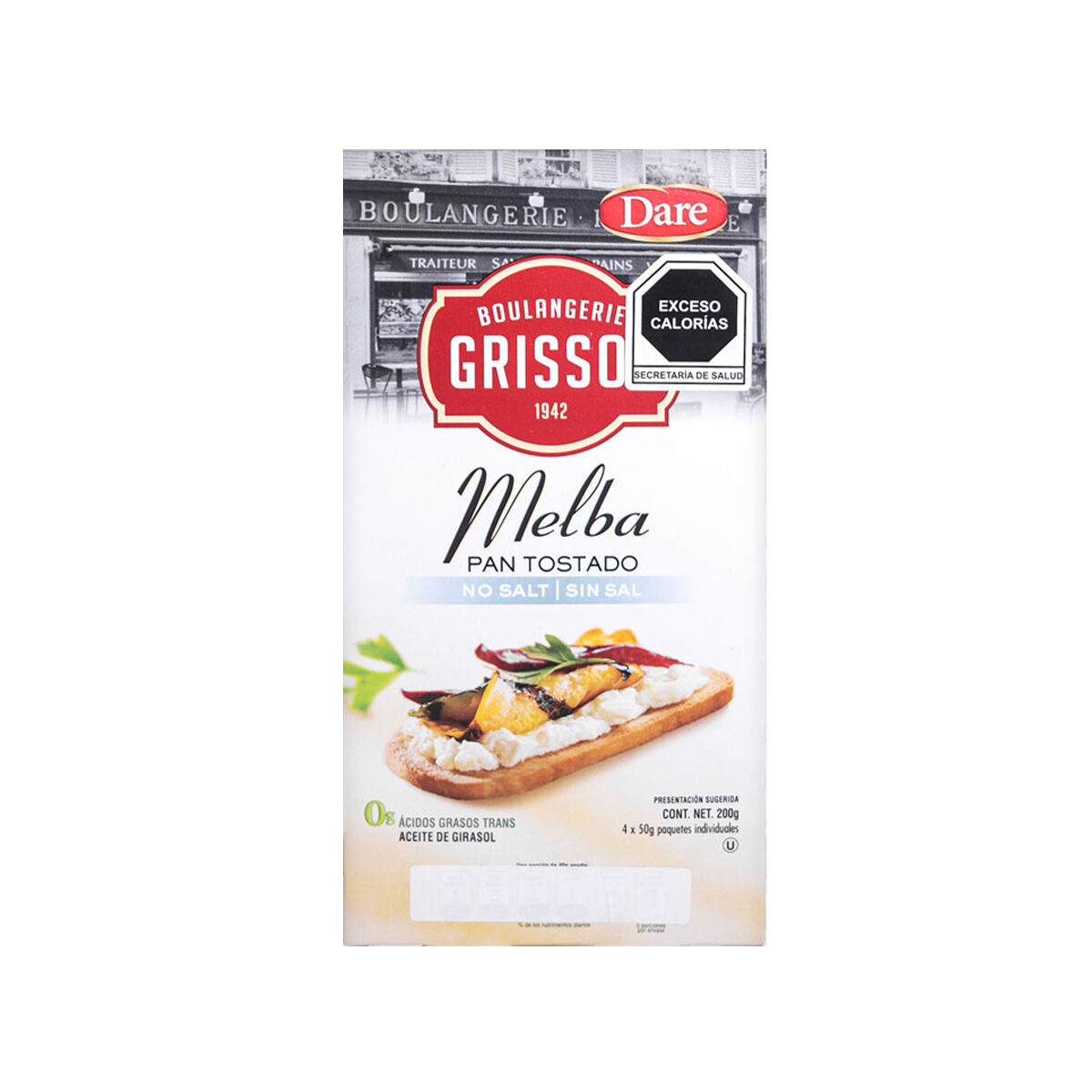 Pan Melba Sin Sal Dare 200.0 Gr