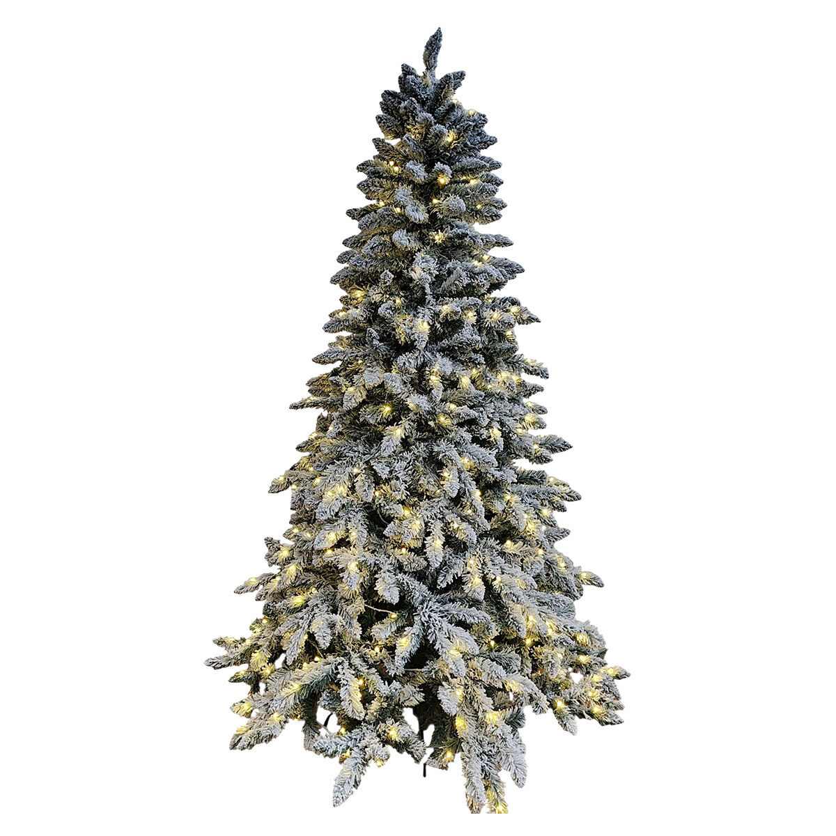 Arbol Con Luces Y Nieve Artf 210cm Bridgeco 1.0 Pza