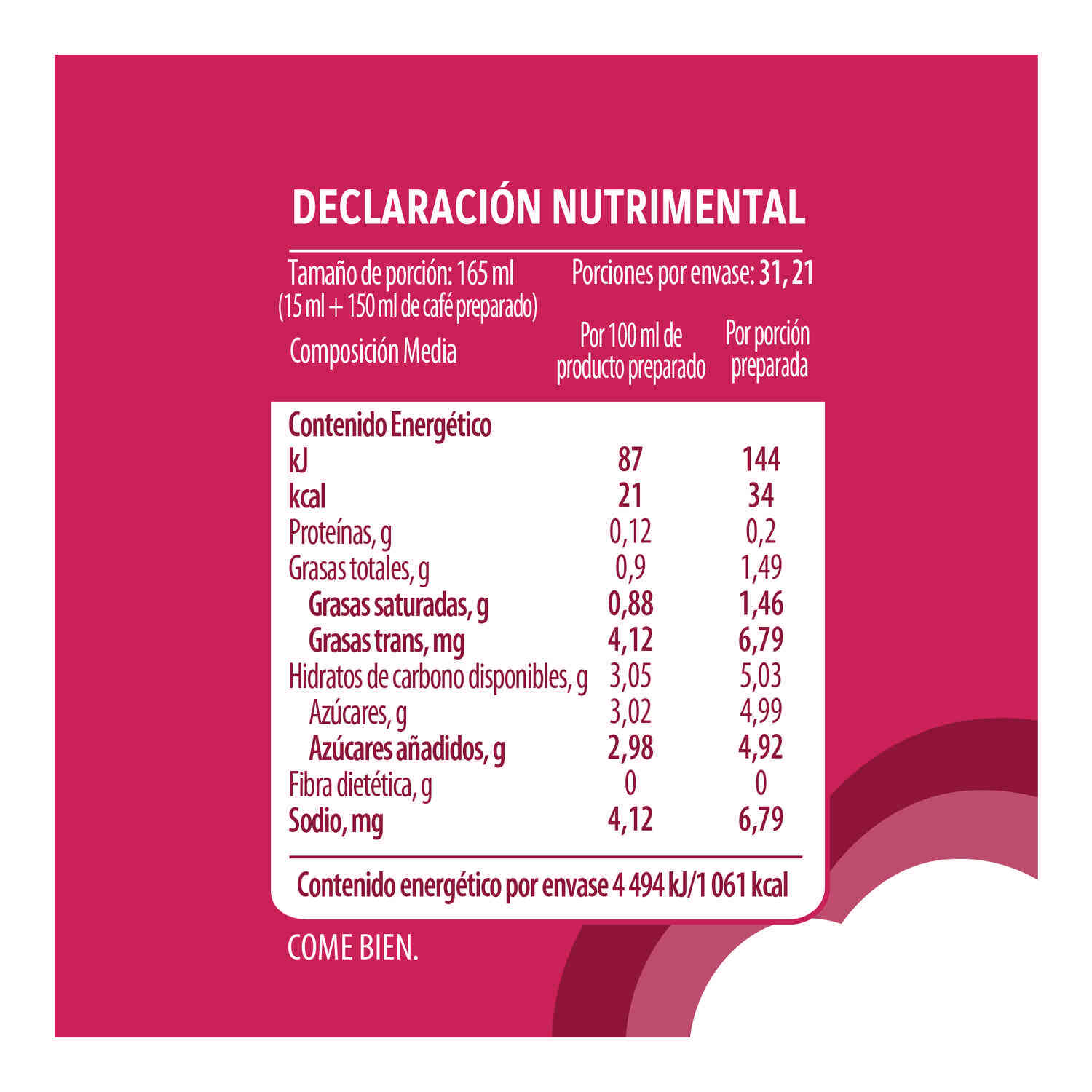 Crema Liquida Canela Coffee Mate 530.0 Gr