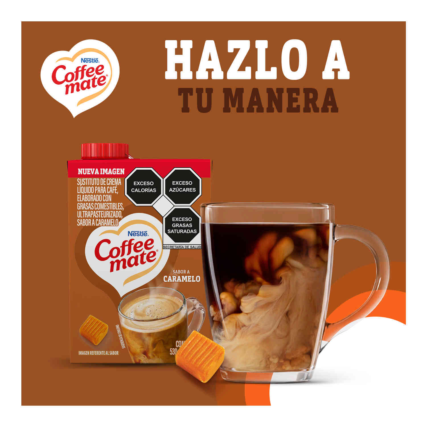 Crema Liquida Caramelo Coffee Mate 530.0 Gr