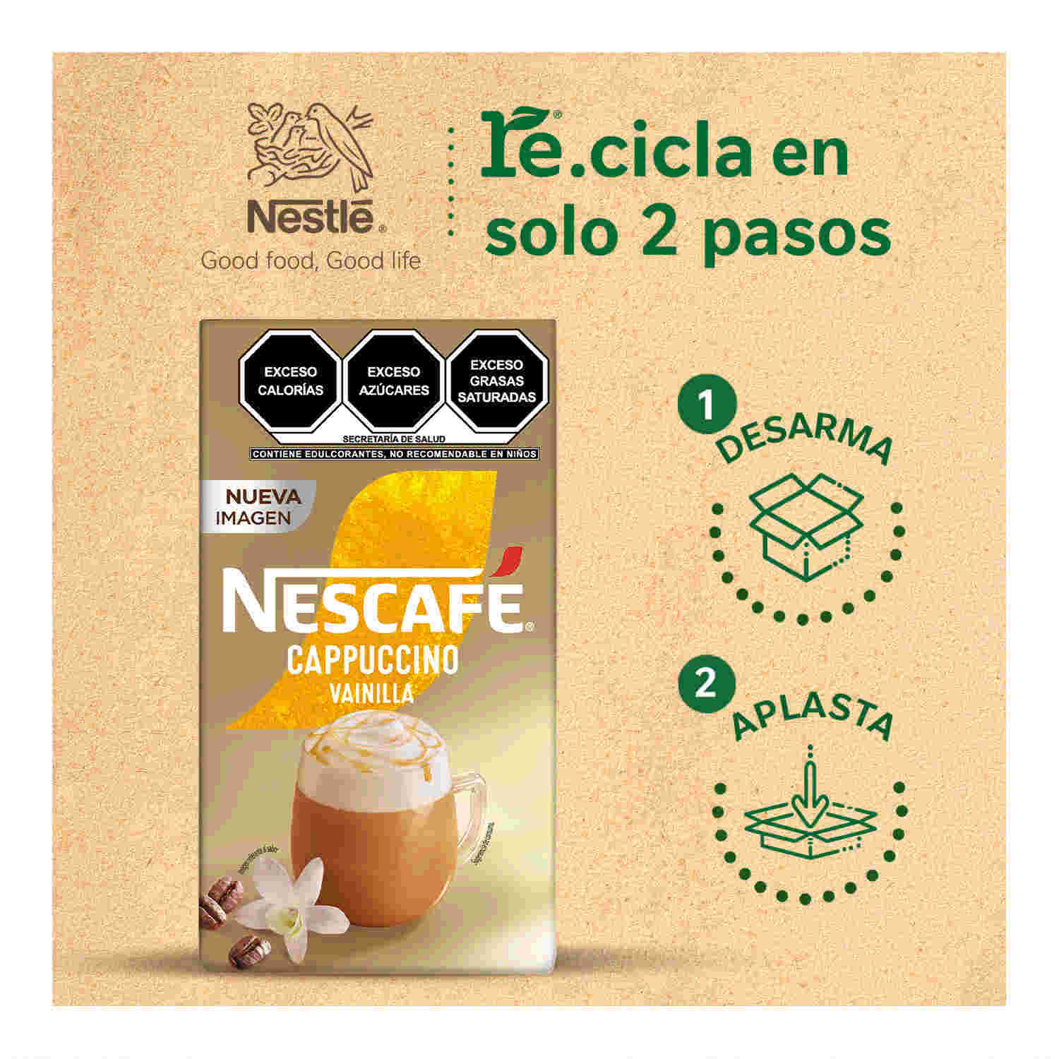 Cafe Cappuccino Vainilla Nescafe 6 0 Sob