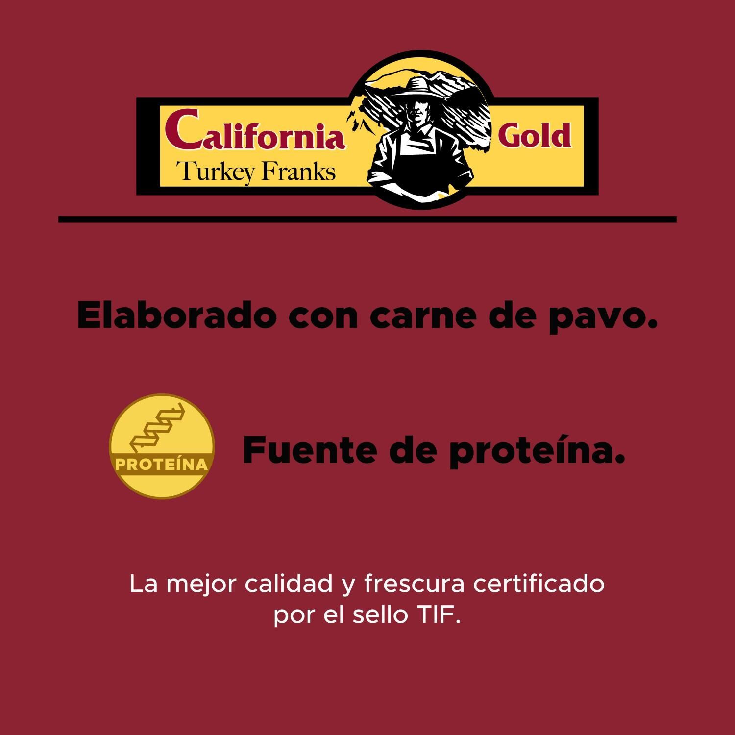Salchicha De Pavo California Gold 1.0 Kg