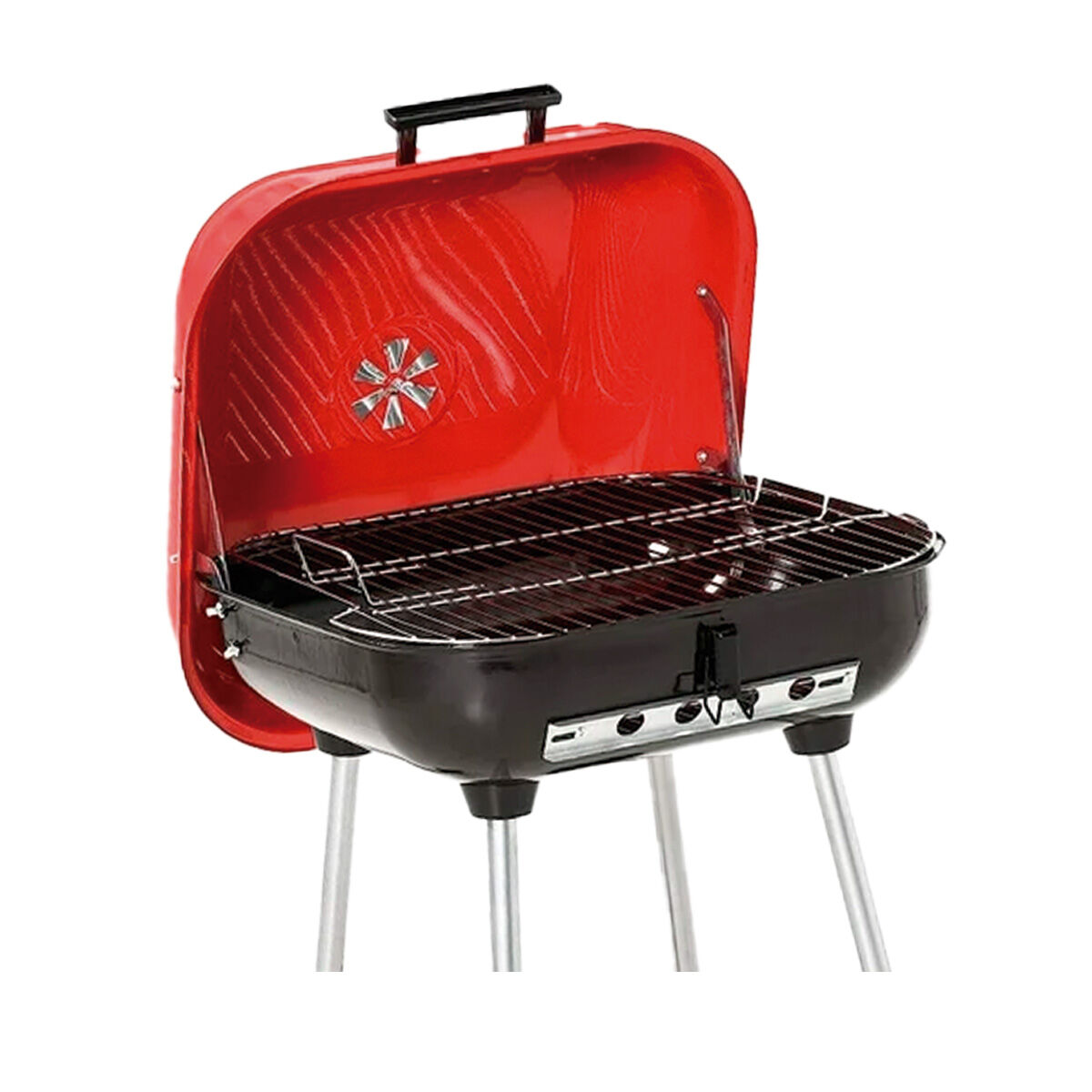 Asador Cuadrado 22 In Rojo Alpine Cuisine 1.0 Pza
