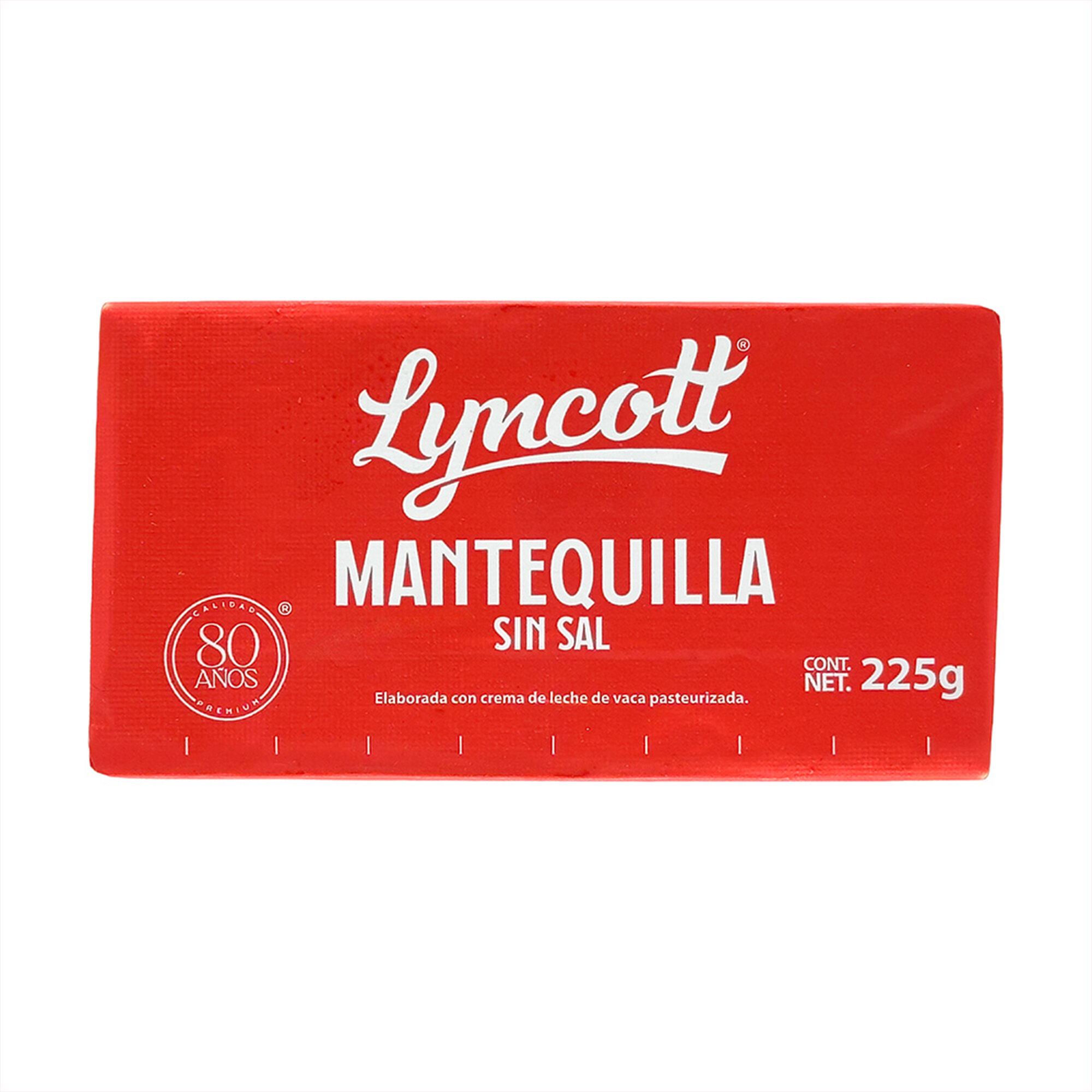Mantequilla Sin Sal 225 G Lyncott 225 G