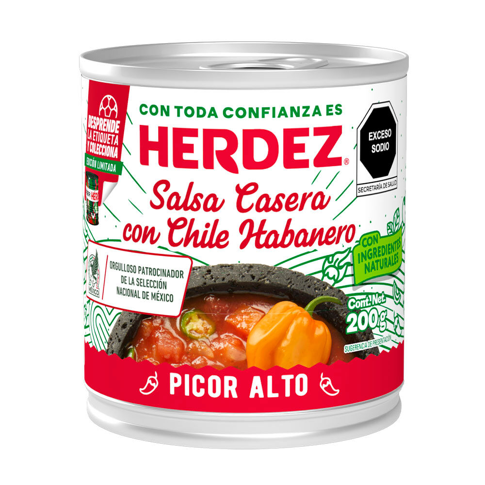Salsa Casera Con Chile Habanero Herdez 200 G