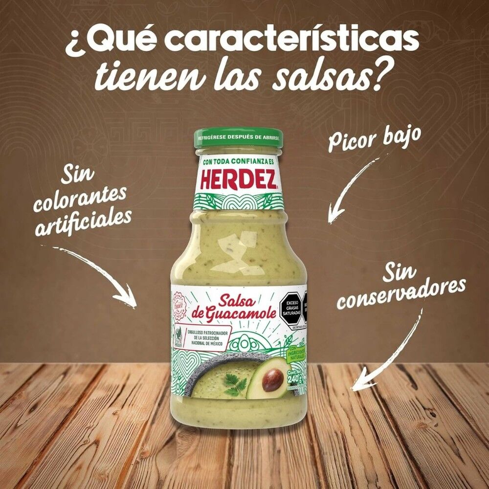 Salsa De Guacamole Herdez 240 G
