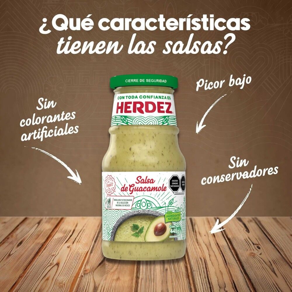Salsa De Guacamole Herdez 445 G