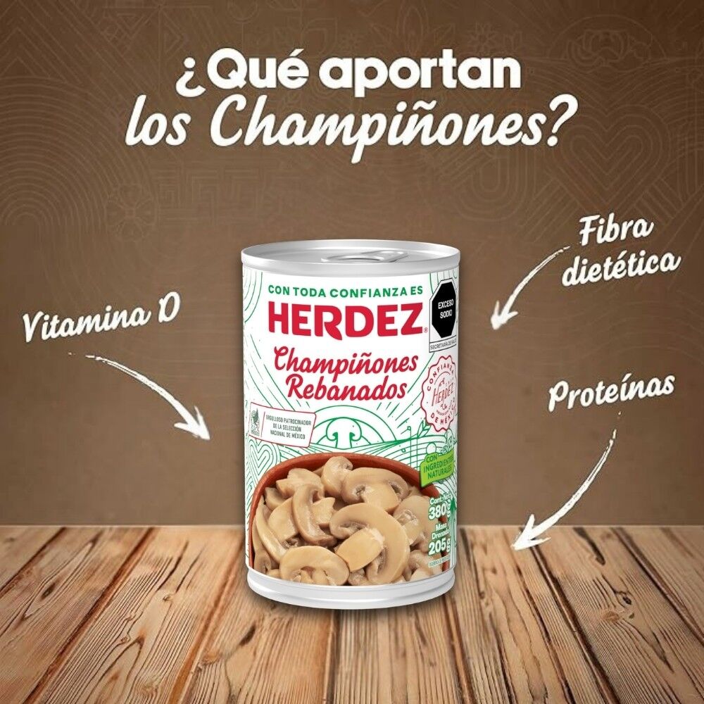 Champinon Rebanado Herdez 380.0 Gr