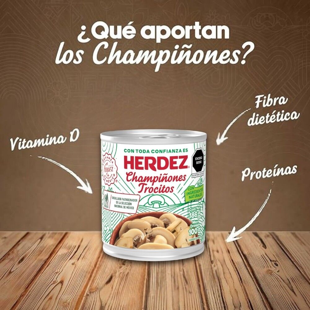 Champinon Trocitos Herdez 186.0 Gr