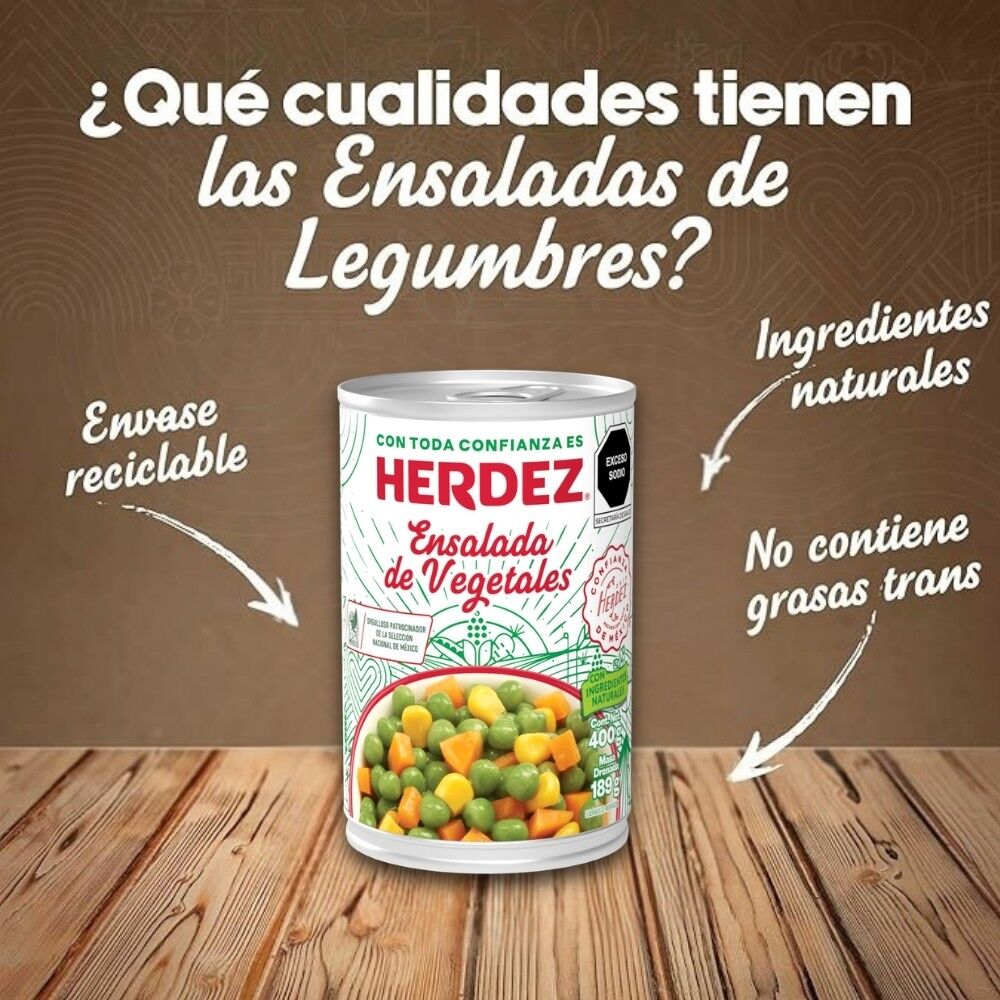 Ensalada Vegetal Herdez 400.0 Gr