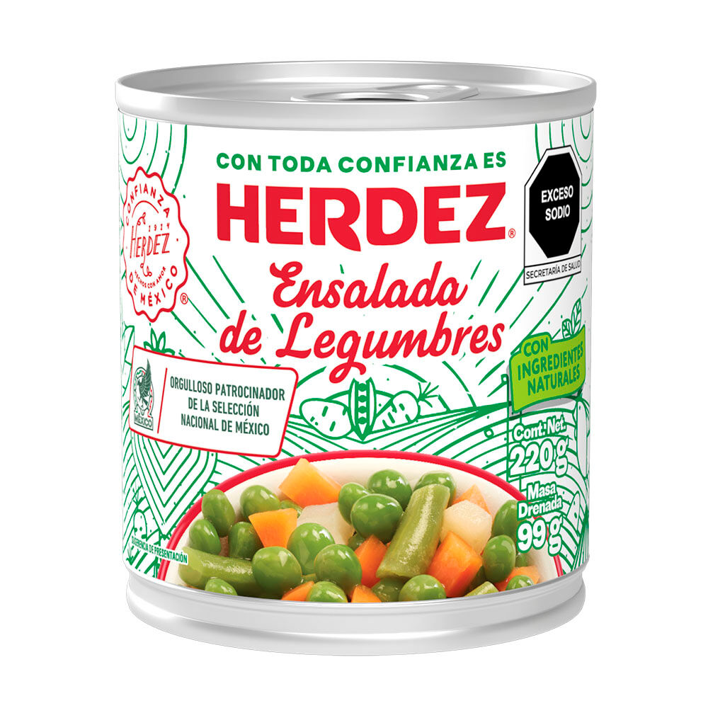Ensalada Legumbres Herdez 220.0 Gr