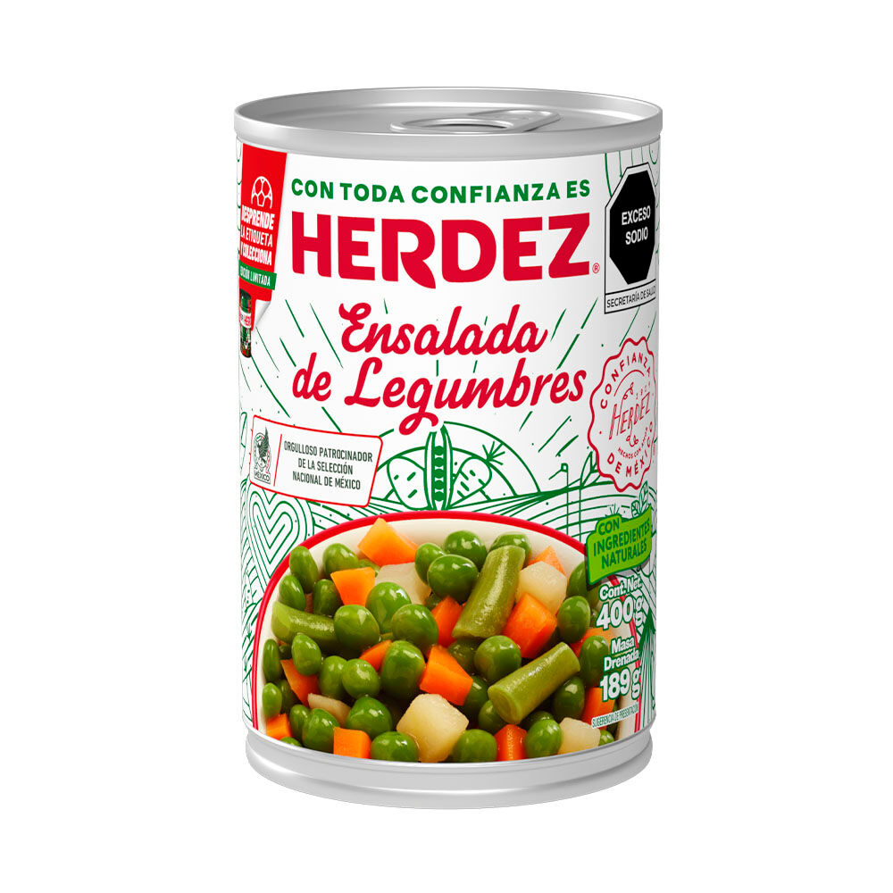 Ensalada Legumbres Herdez 400.0 Gr