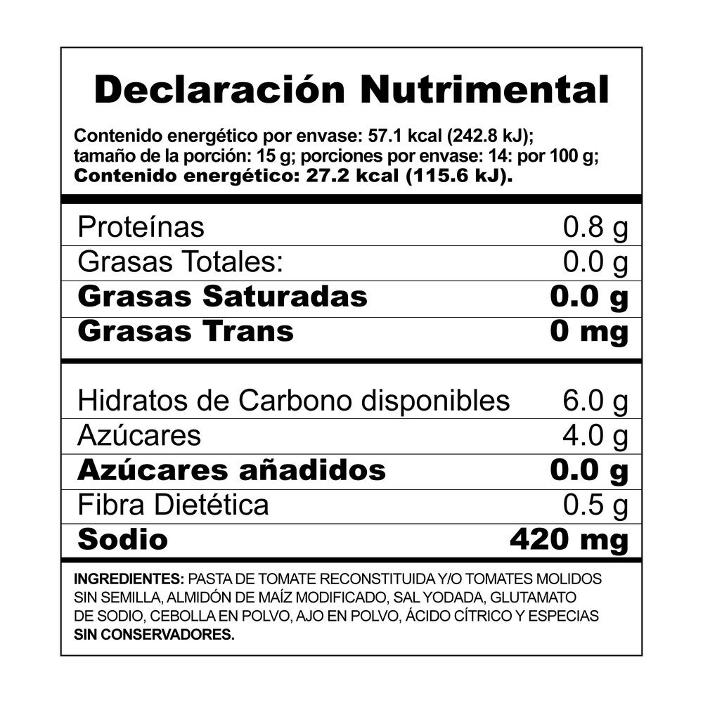 Pure De Tomate Condimentado Herdez 210.0 Gr