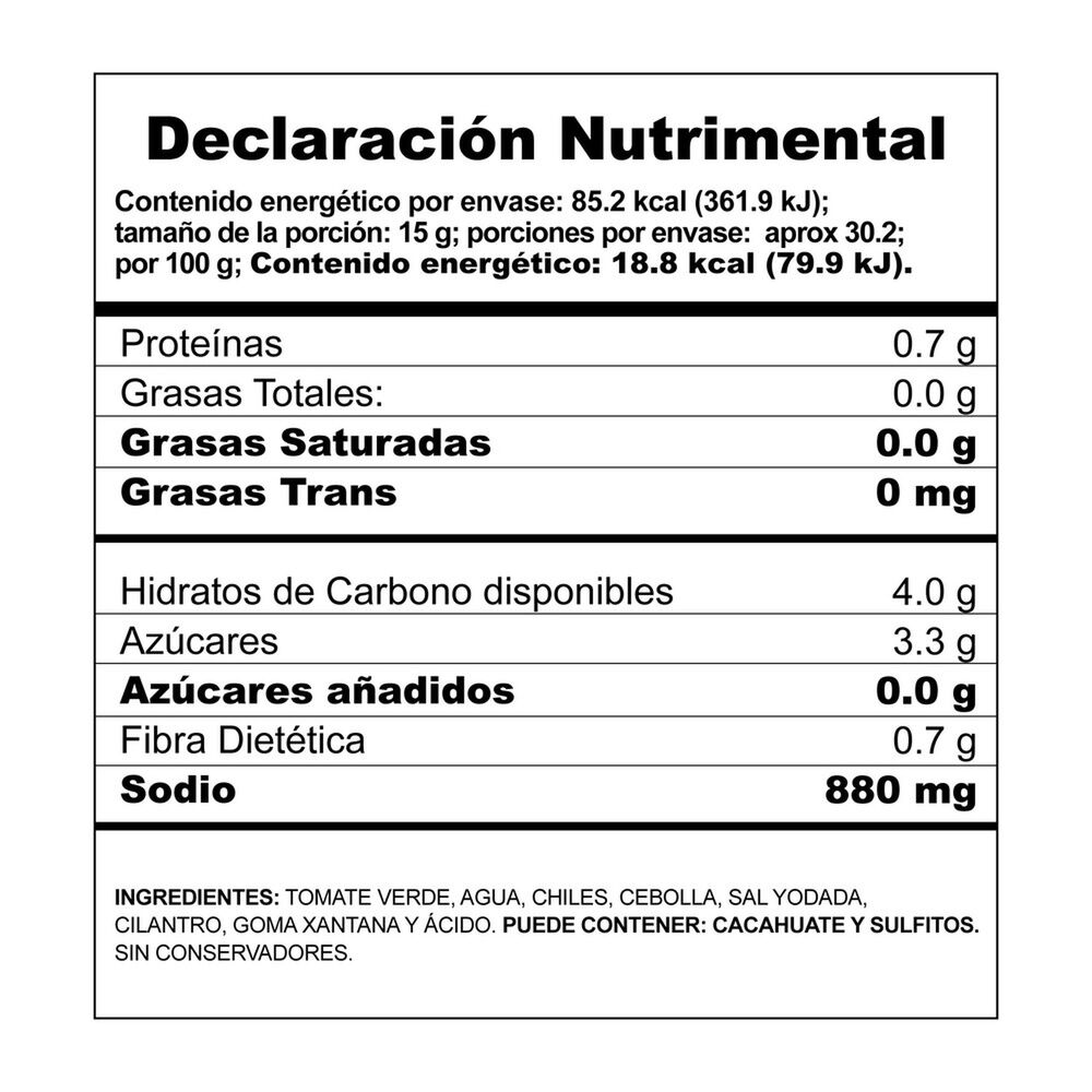 Salsa Verde Herdez 453.0 Gr