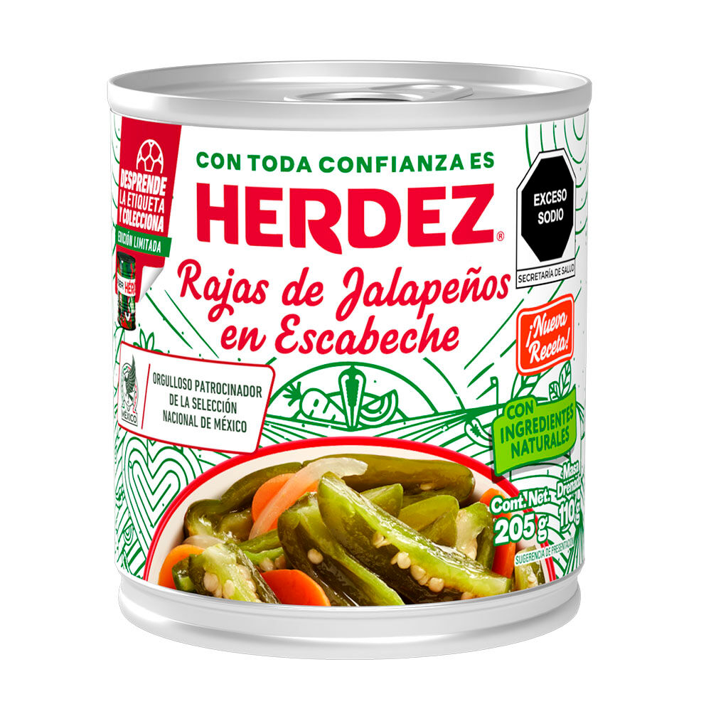 Chiles Rajas En Escabeche Herdez 205.0 Gr