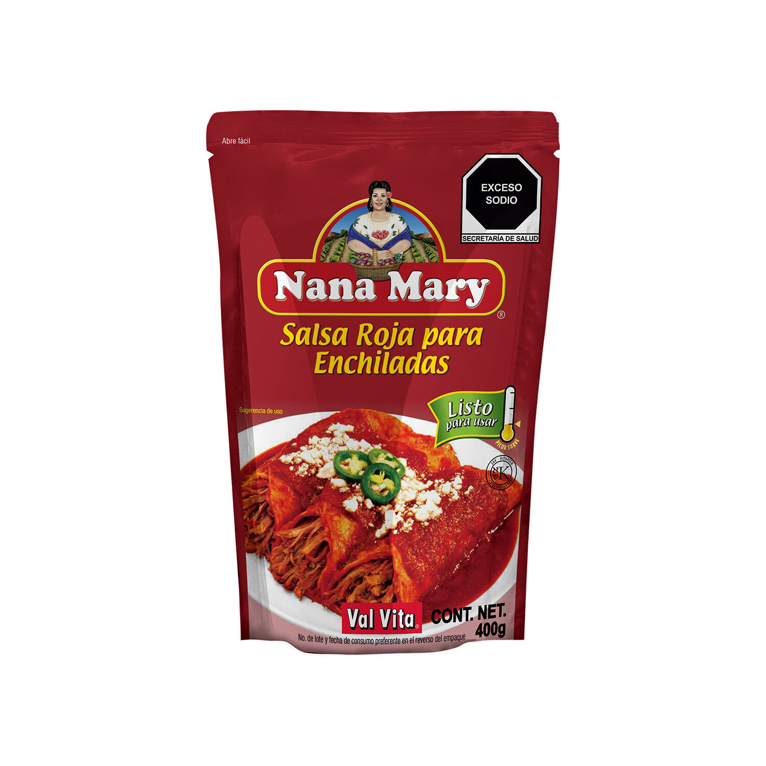 Salsa Enchiladas Rojas Nana Mary 400.0 Gr