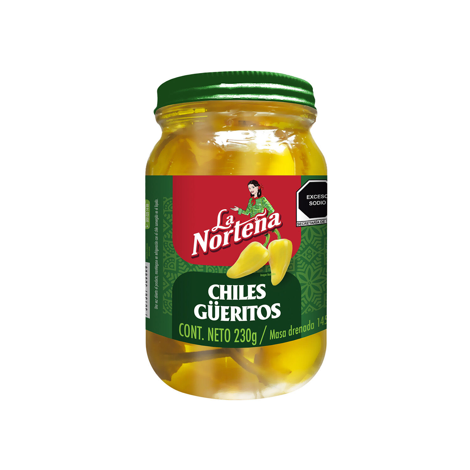 Chiles Güeritos La Norteña 230 G
