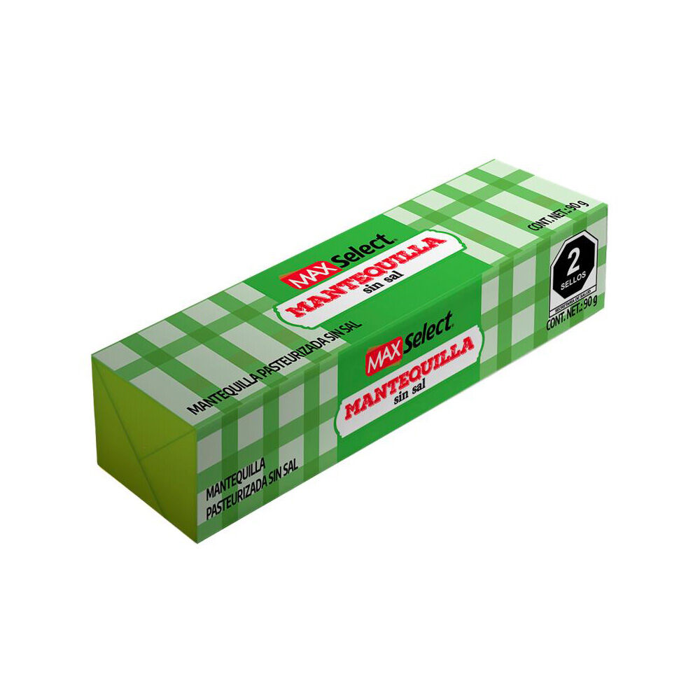Mantequilla Sin Sal 90g Max Select 90.0 Gr