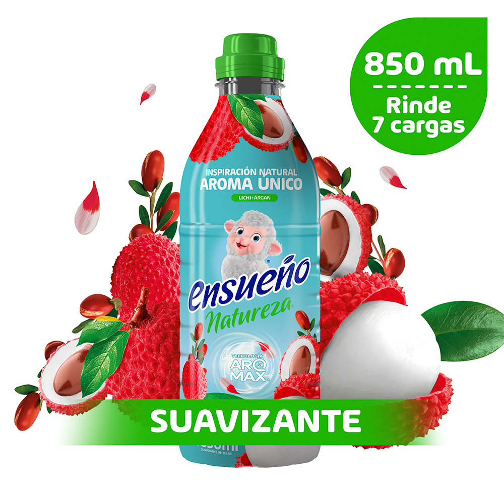 Suavizante Natureza Lichi+argan Ensueño 850.0 Ml