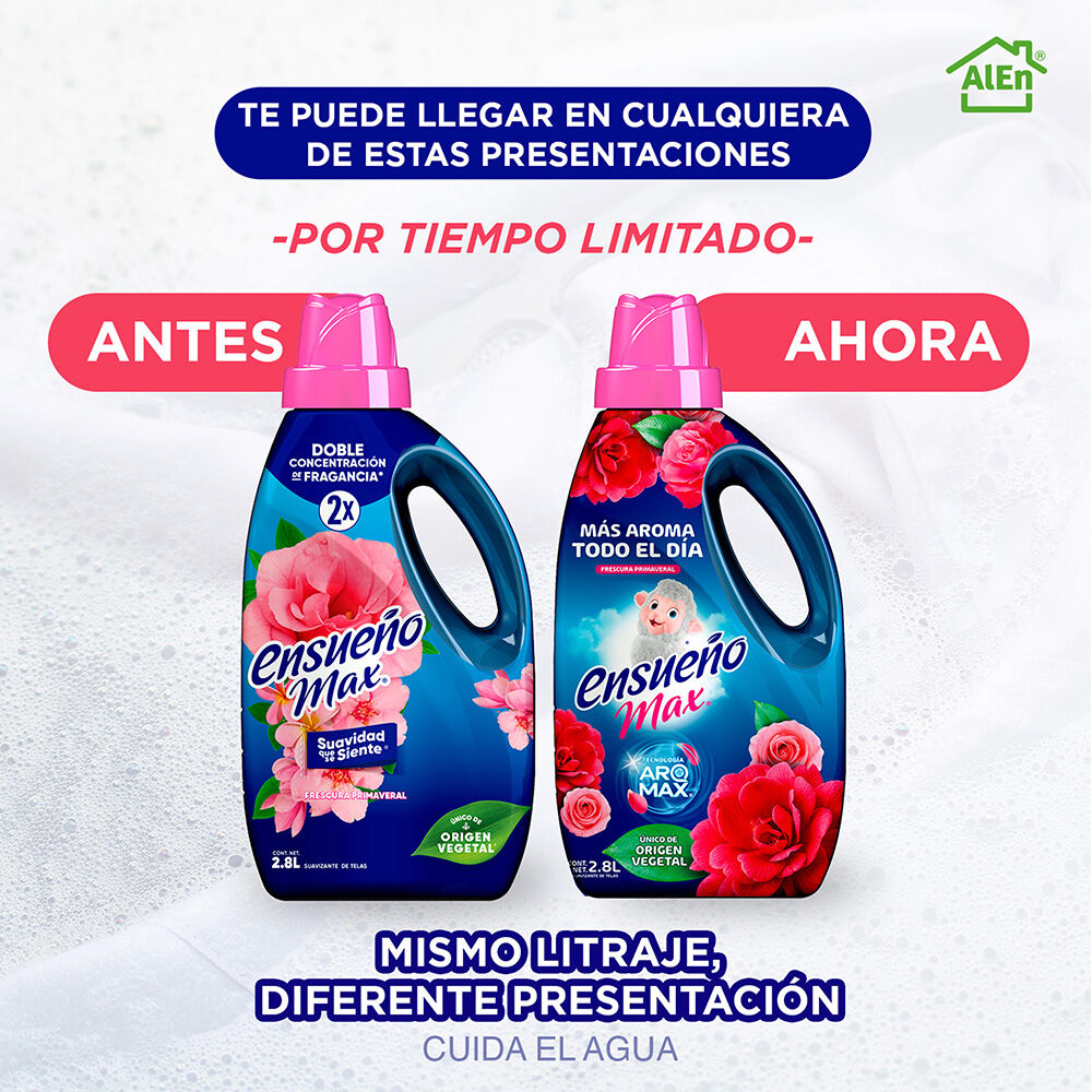Suavizante Aroma Fresc Primaver Ensueño 2.8 Lt