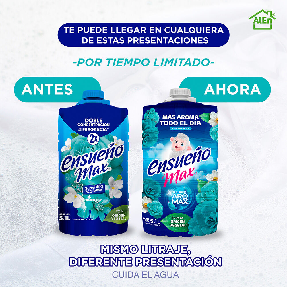 Suavizante Max Azul Ensueño 5.1 Lt