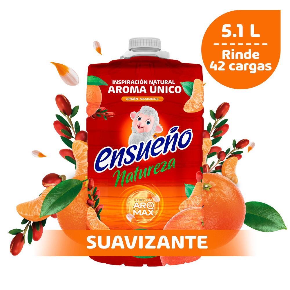 Suavizante De Telas Naturaleza Argan Mandarina Ensueño 5.