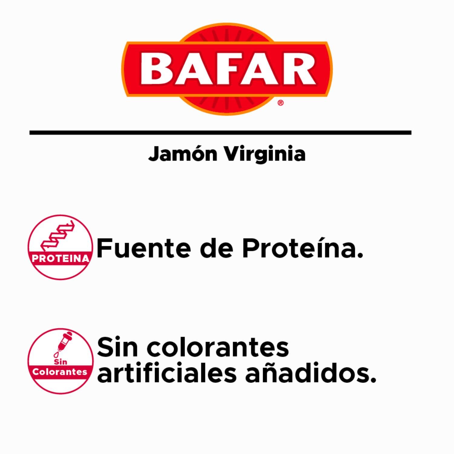 Jamón Virginia Bafar 450 G