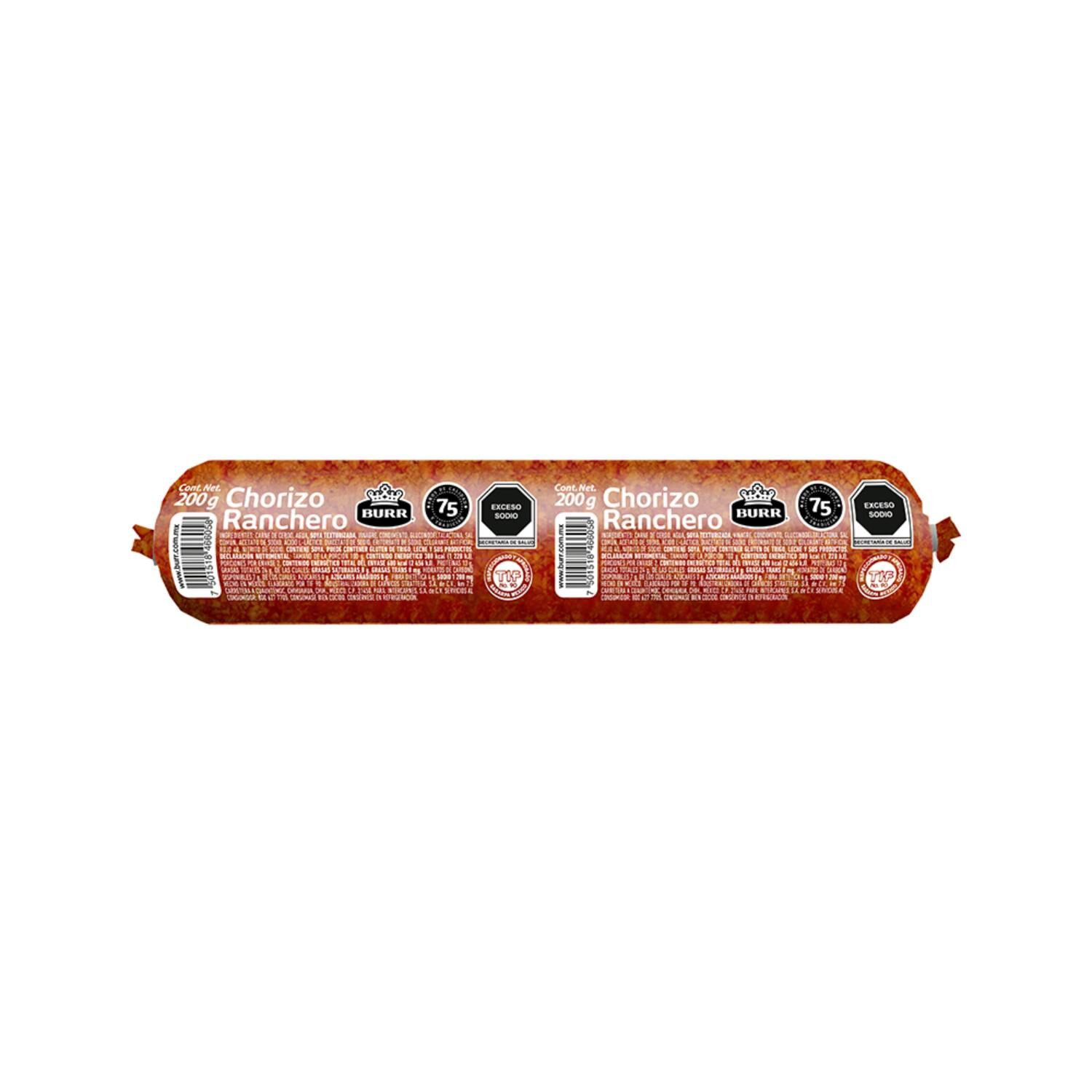 Chorizo Ranchero Burr 200.0 Gr