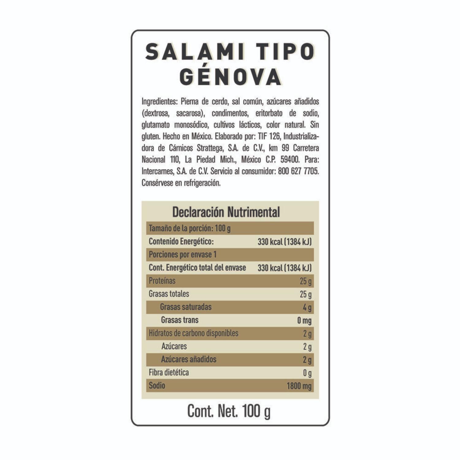 Salami Parma 100.0 Gr