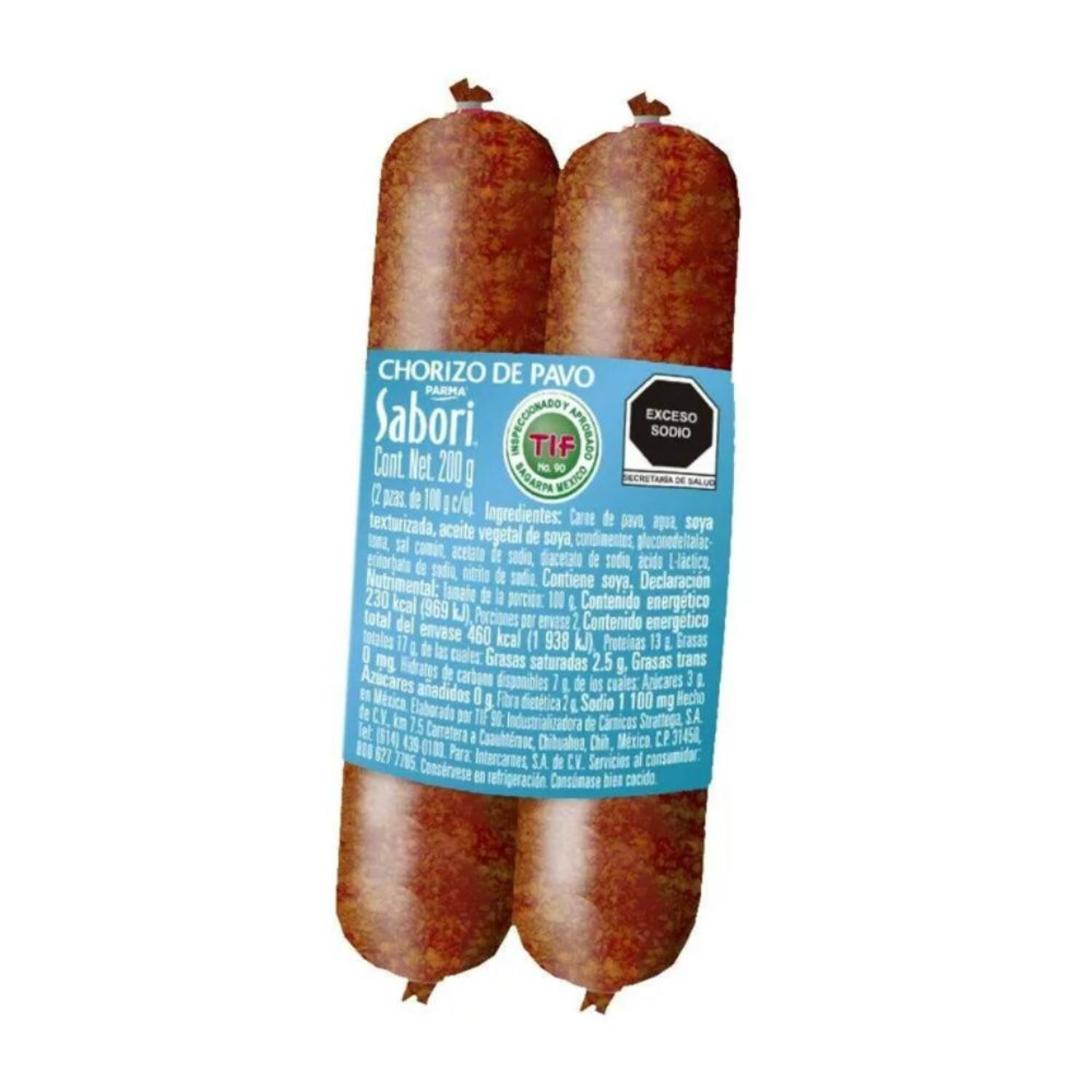 Chorizo De Pavo Sabori 200.0 Gr