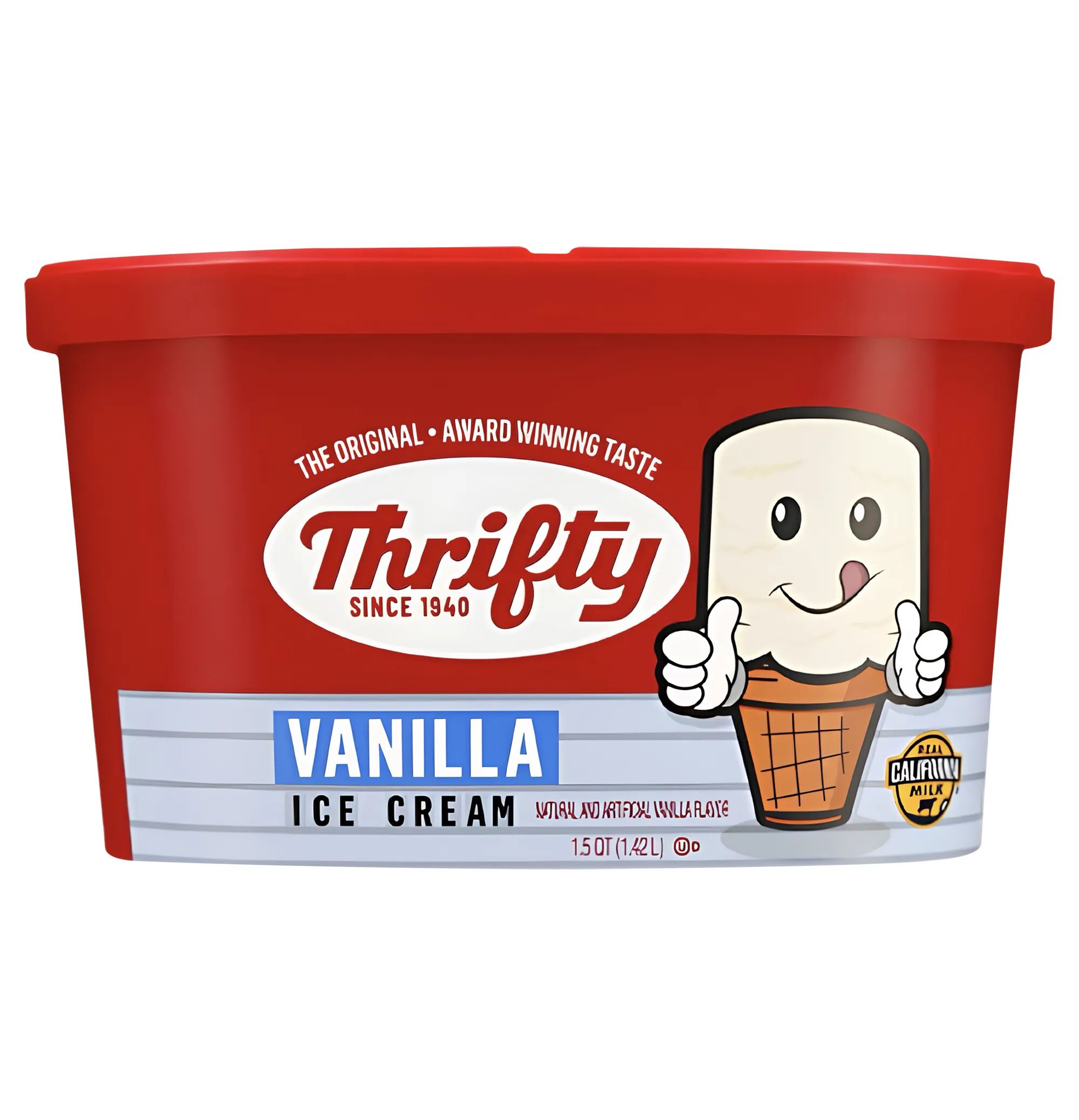 Ice Cream Vanilla Thrifty 1.66 Lt