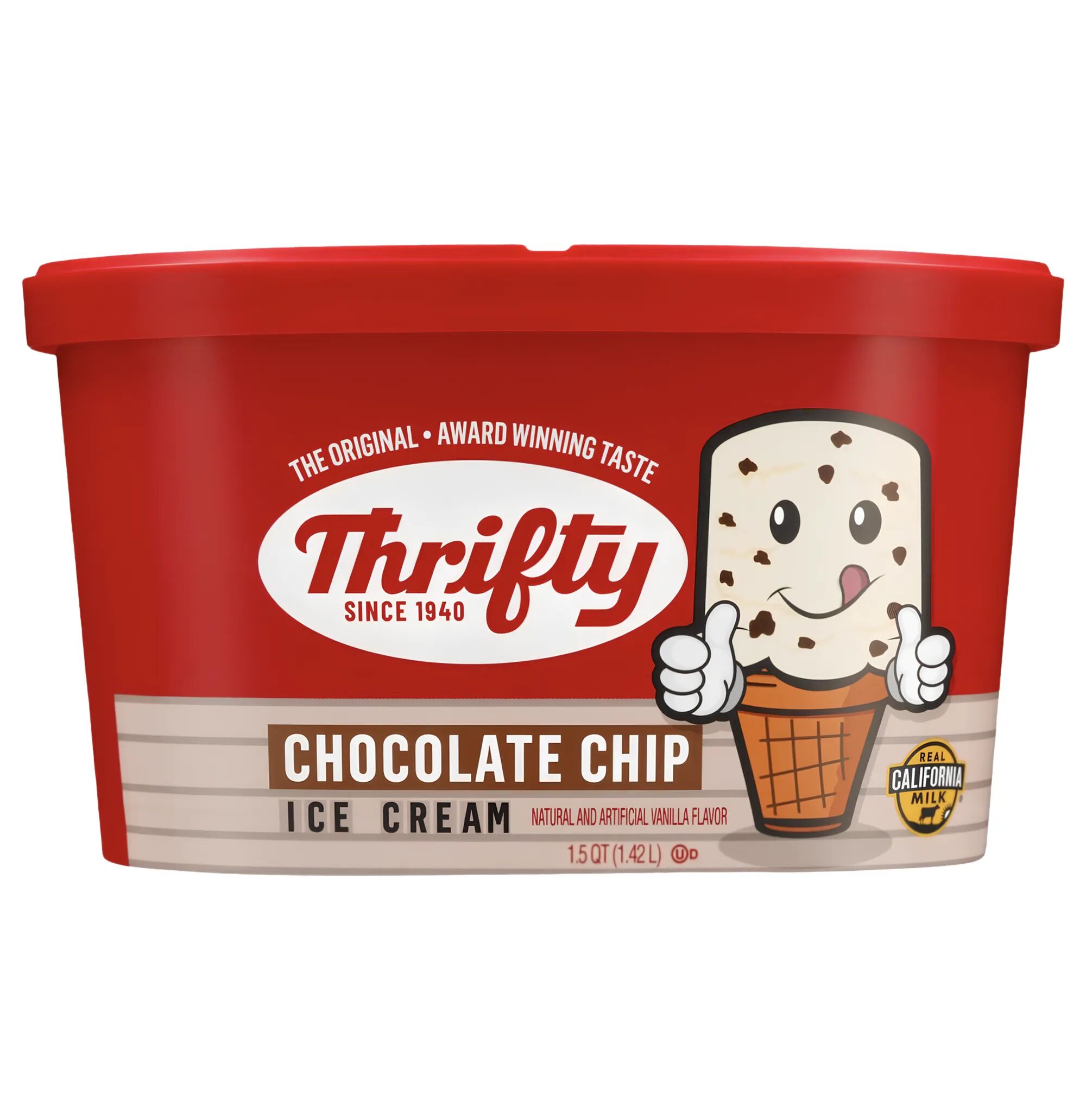 Ice Cream Choco Chip Thrifty 1.66 Lt