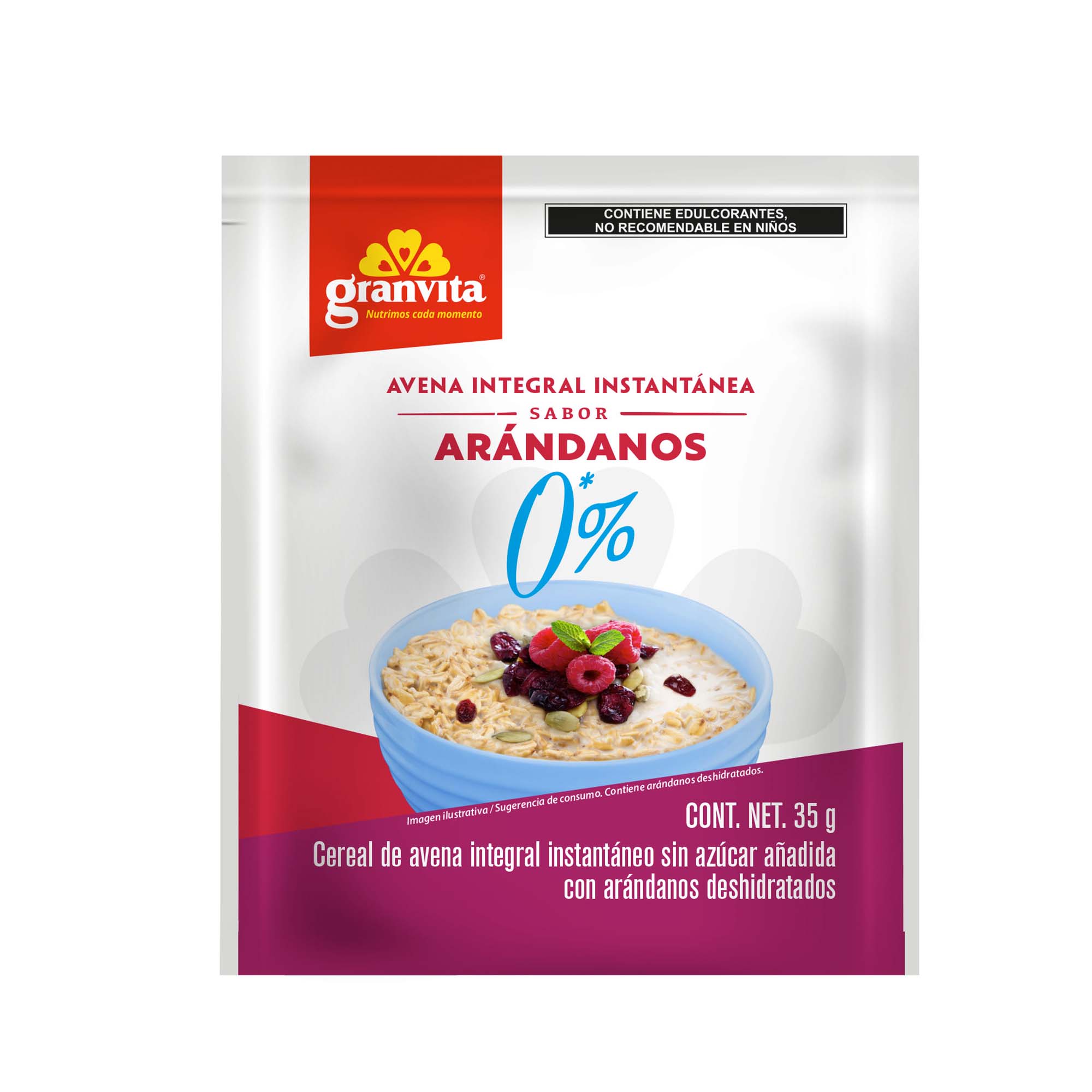 Avena Instantanea Arandanos 0% Azucar Granvita 35.0 Gr