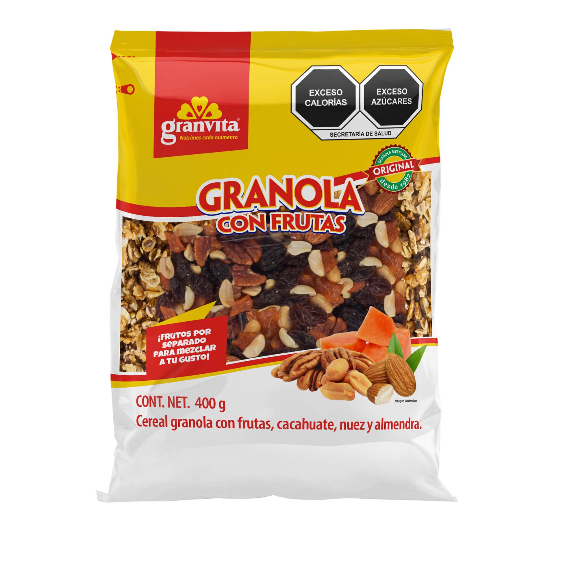 Granola Frutas Bolsa Granvita 400 Gr
