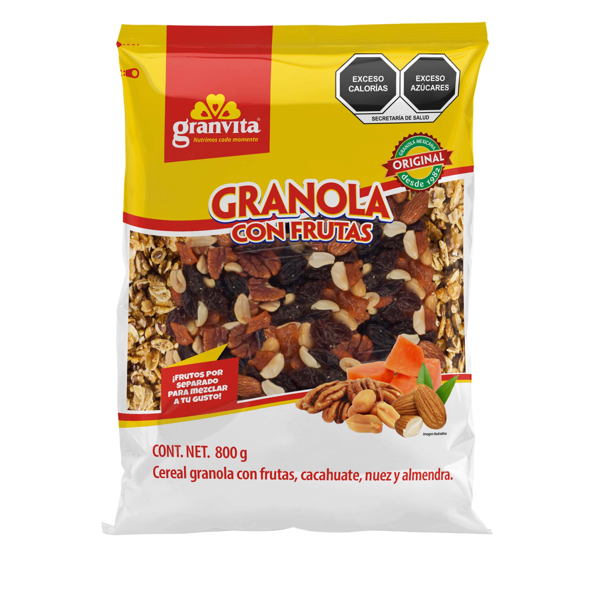 Granola Frutas Granvita 800 Gr