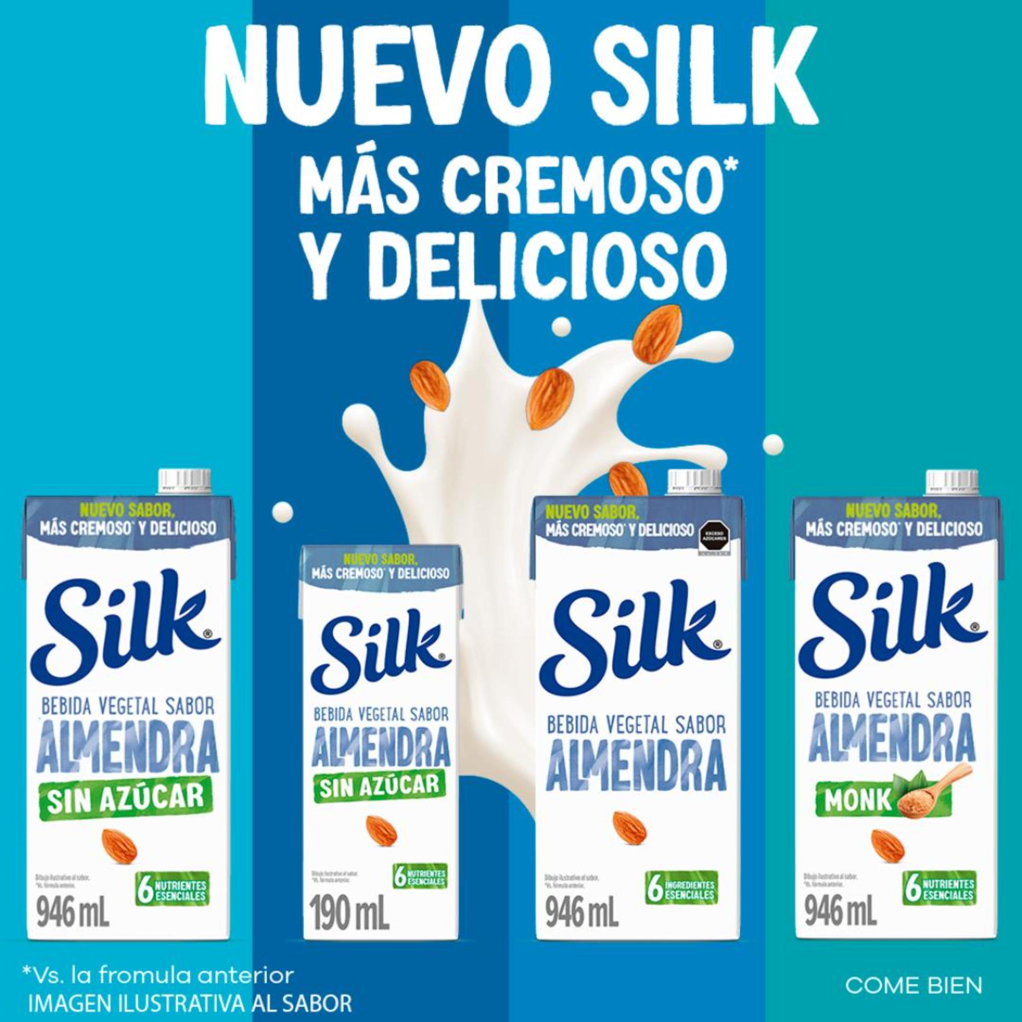 Silk Bebida Vegetal Sabor Almendra Sin Azúcar 946ml
