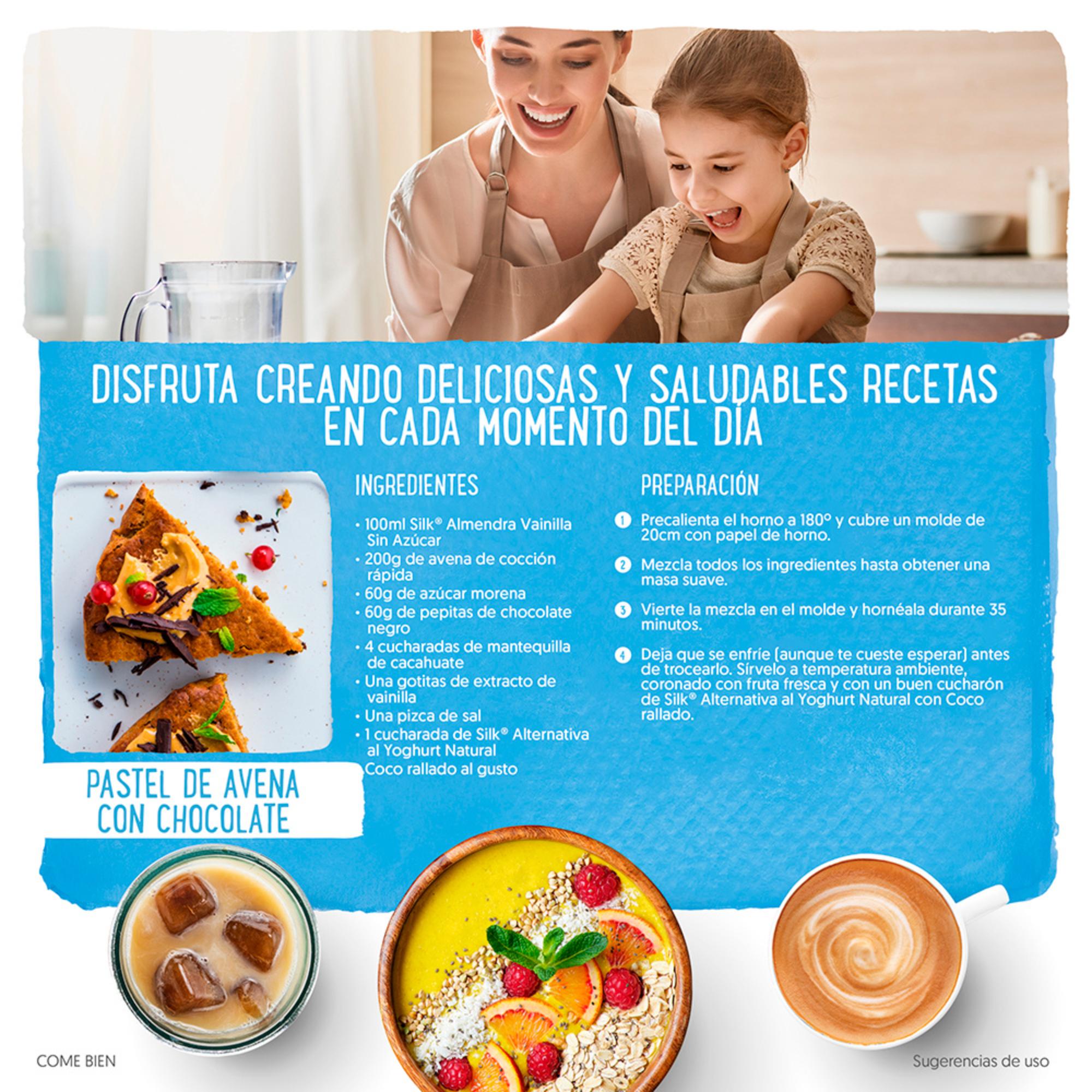 Silk Bebida Vegetal Sabor Almendra Vainilla Sin Azúcar 946ml