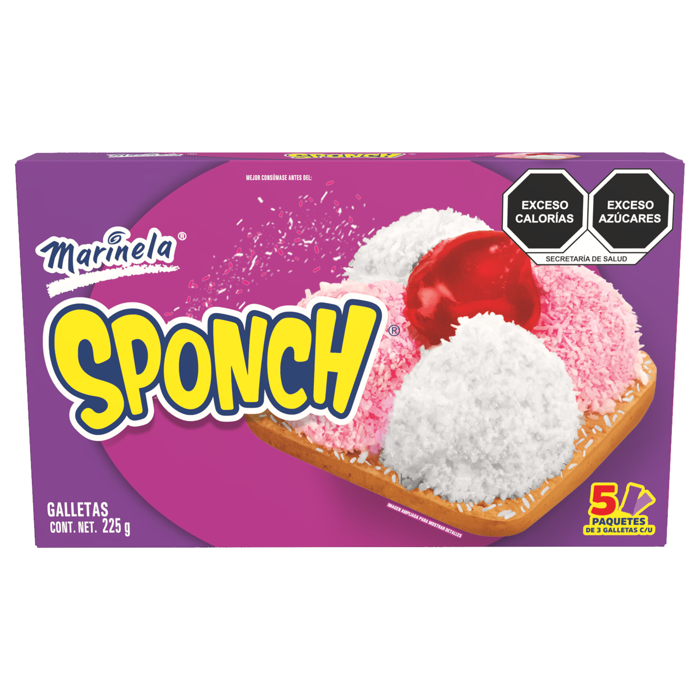 Galletas Sponch Marinela 225.0 Gr