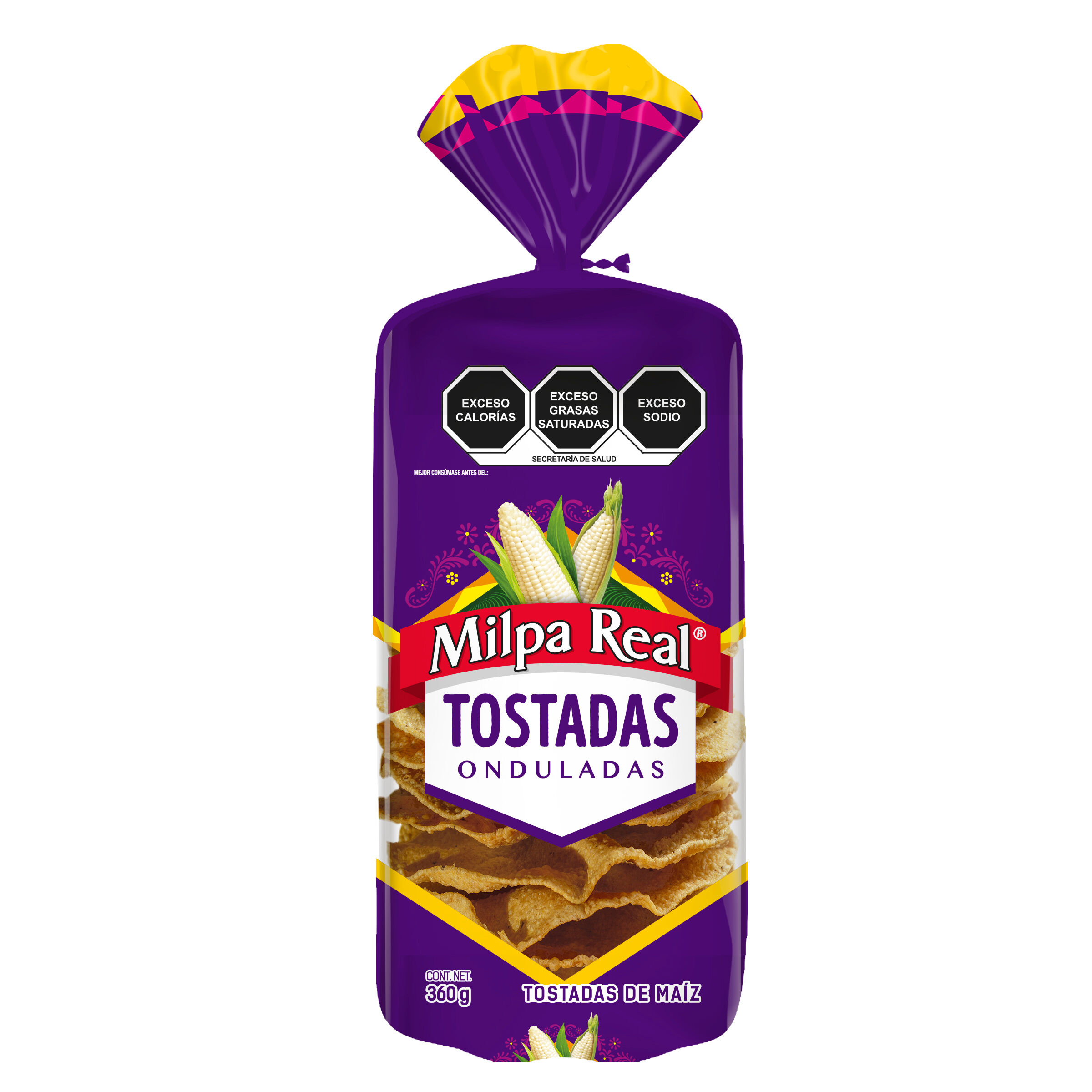 Tostadas Onduladas Milpa Real 30pza
