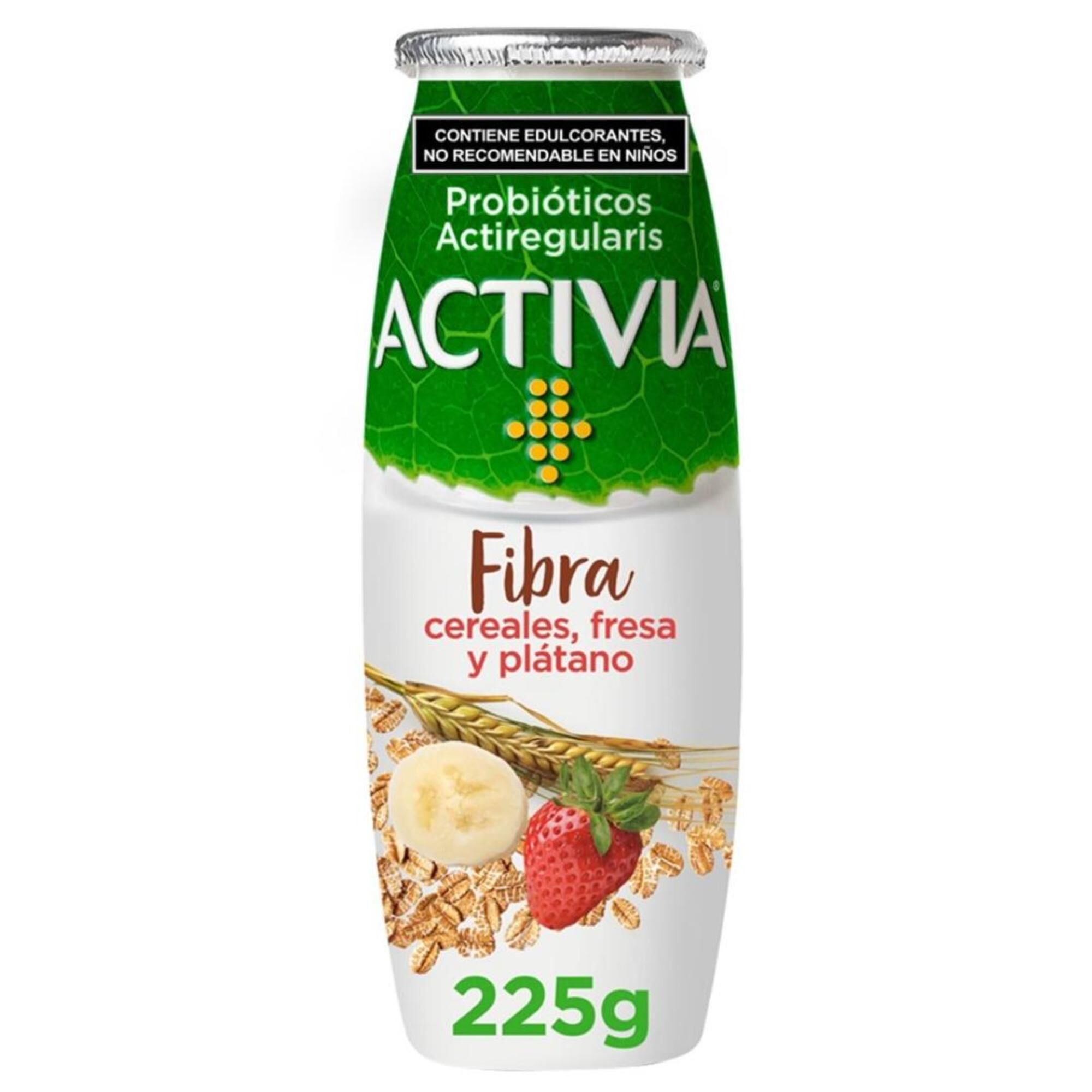 Alimento Lácteo Bebible Fermentado Activia Fresa Plátano Y Cereales 225g