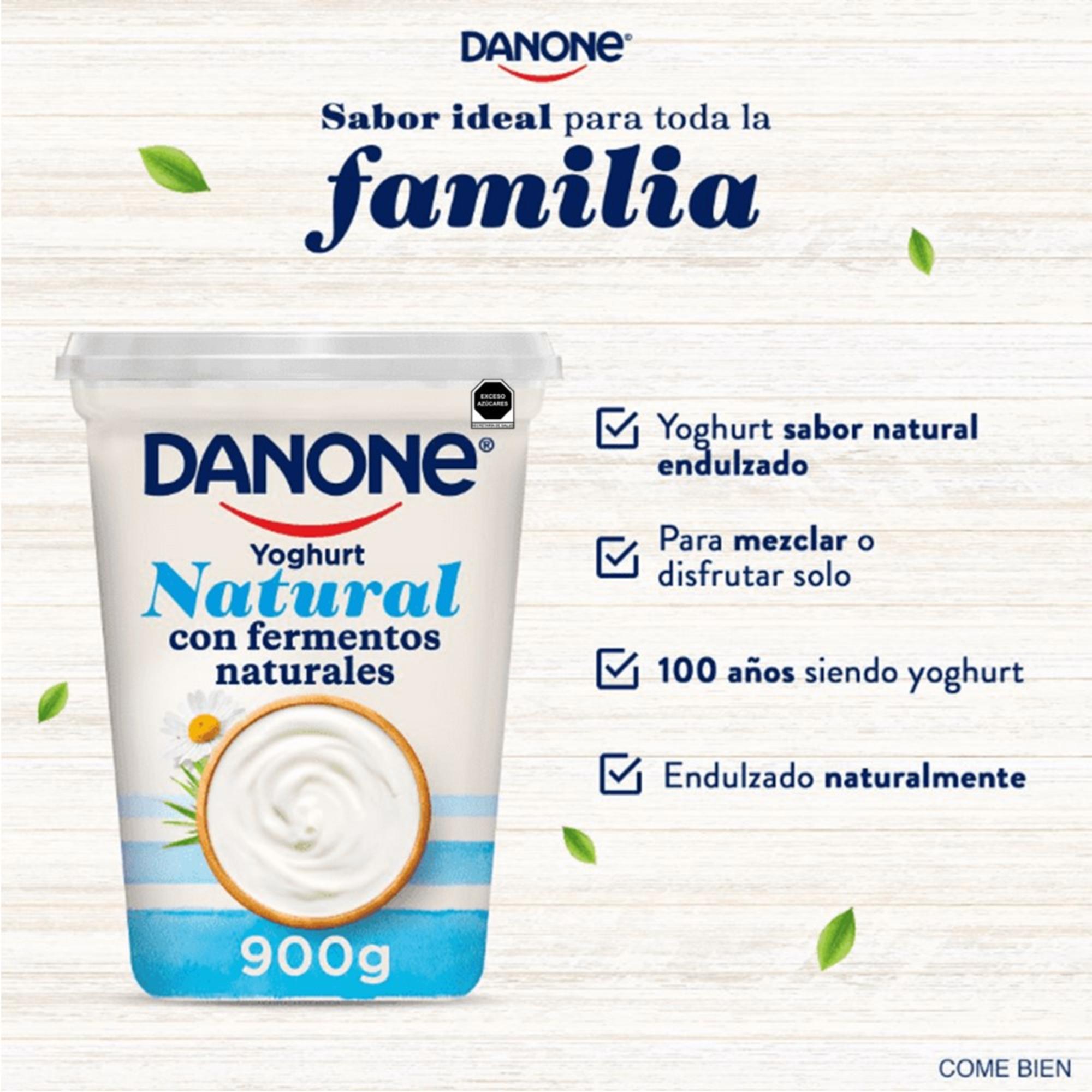 Yoghurt Danone Natural Con Fermentos Naturales 900g