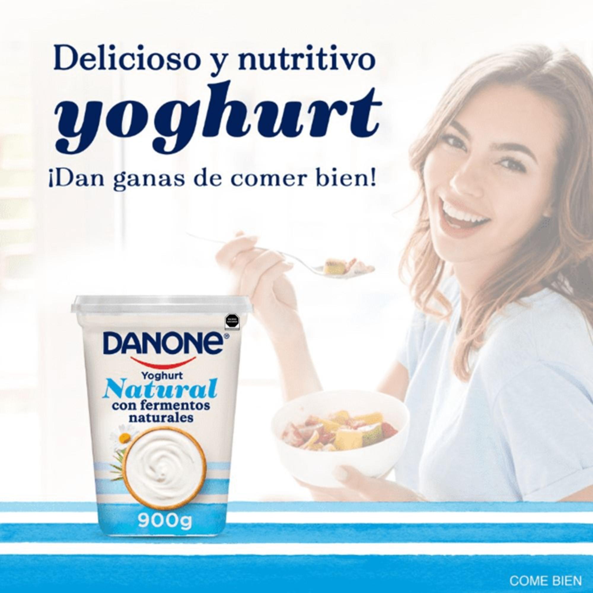 Yoghurt Danone Natural Con Fermentos Naturales 900g