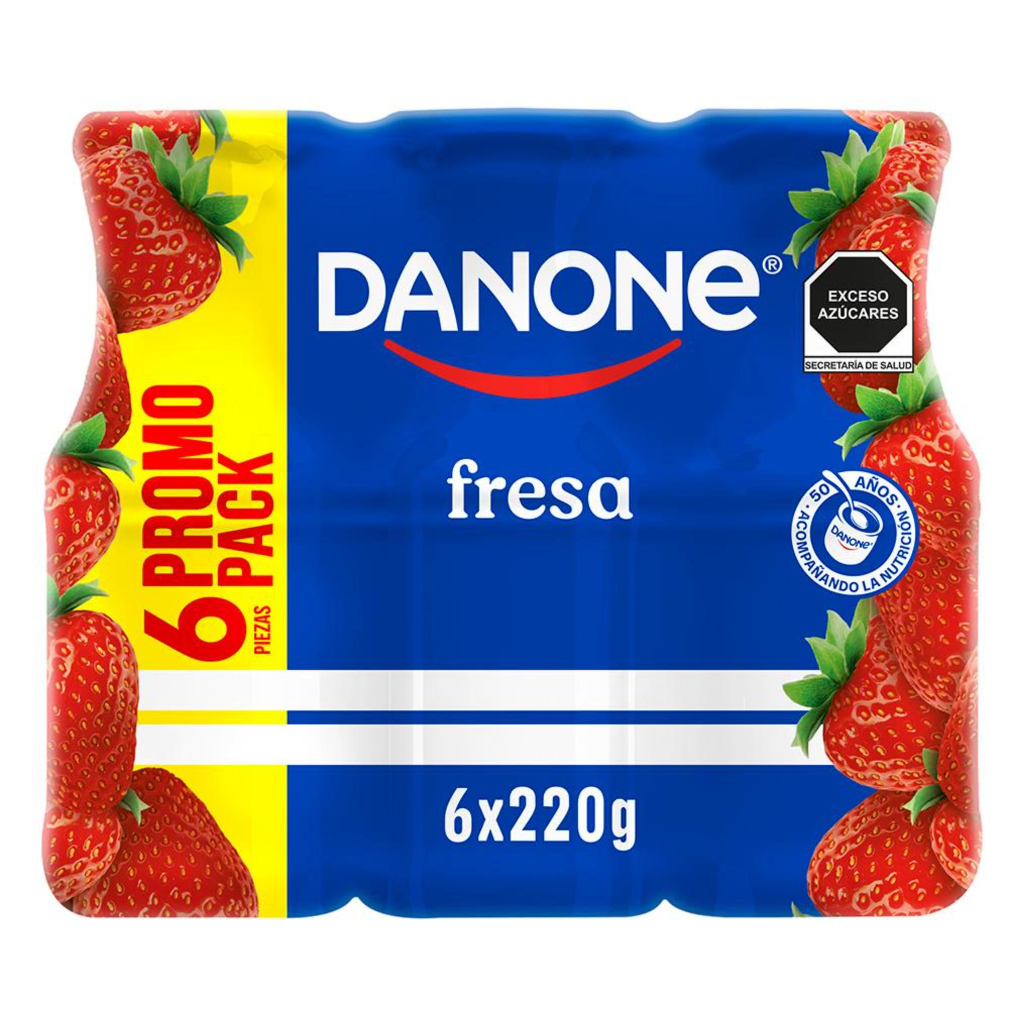 Yoghurt Danone Bebible Sabor Fresa 6x220g C/u