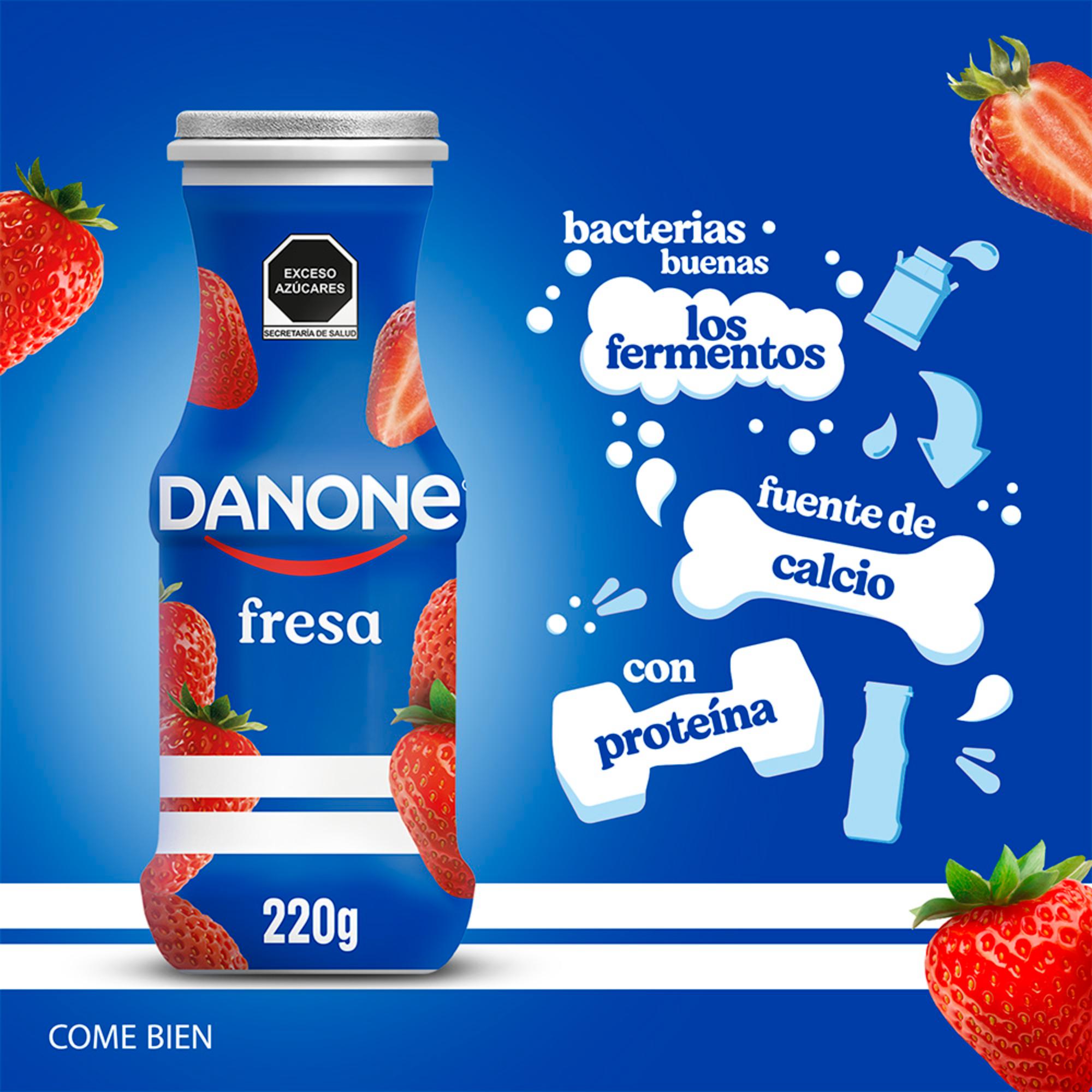 Yoghurt Danone Bebible Sabor Fresa 6x220g C/u